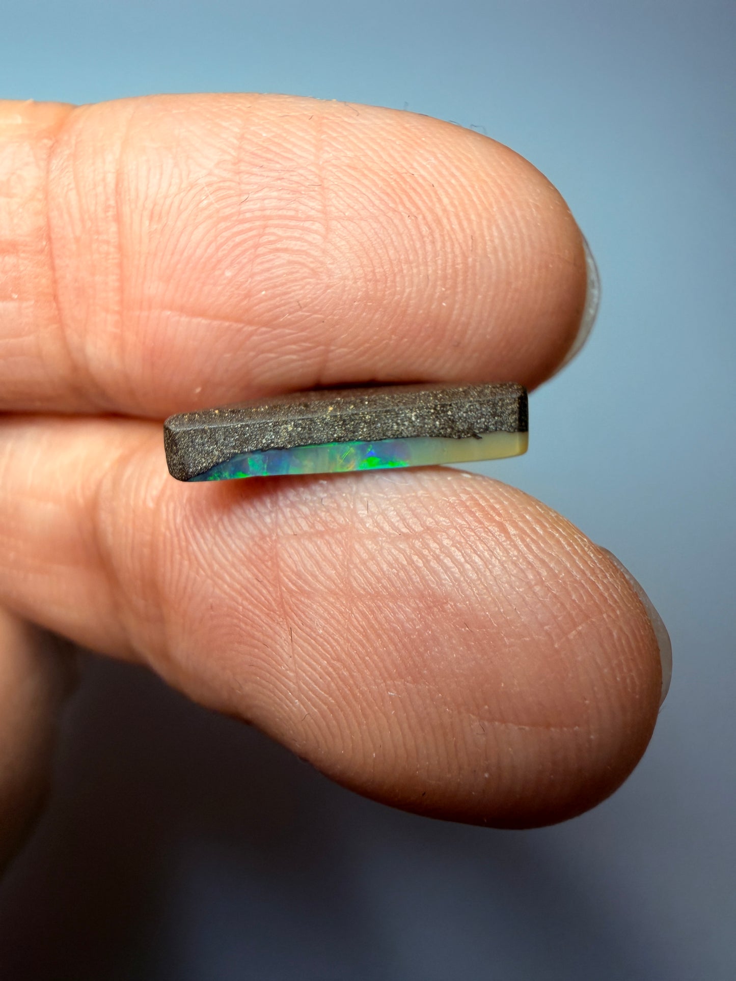 Vivid Waterfall. Solid Boulder Opal. 2.15 Ct