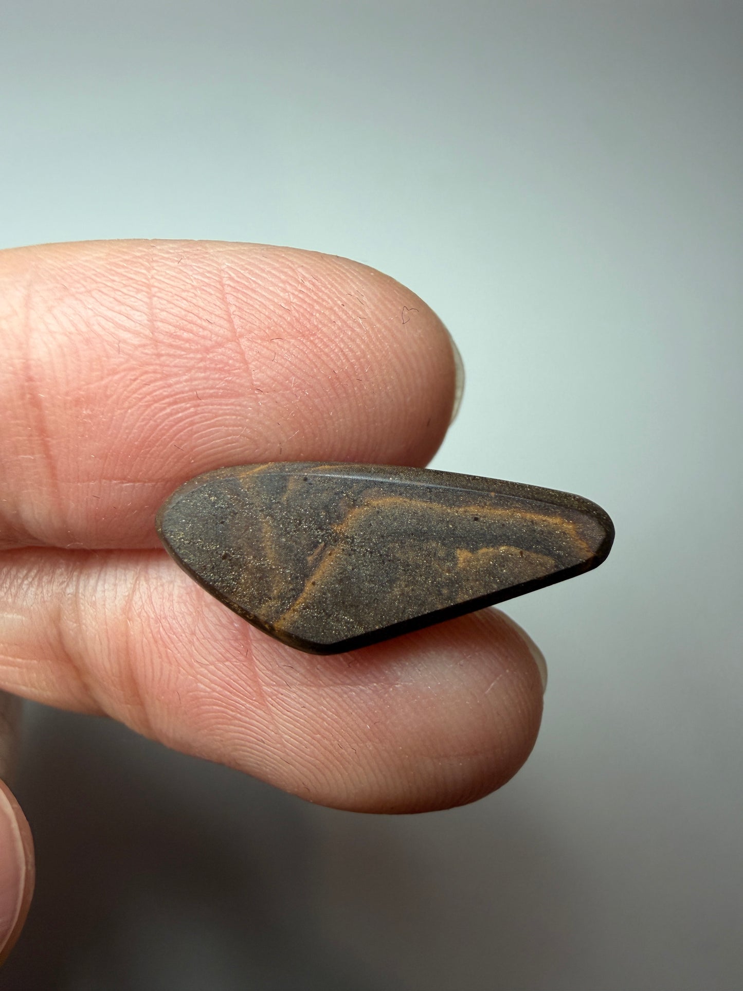Cyan Wing. Solid Boulder Opal. 5.75 Ct