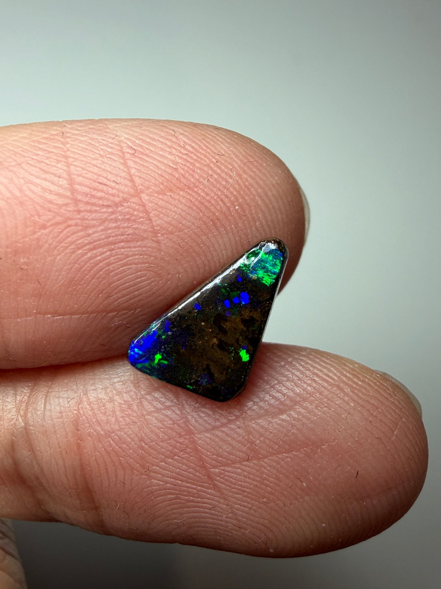 Matrix Triangle. Solid Boulder Opal. 1.65 Ct