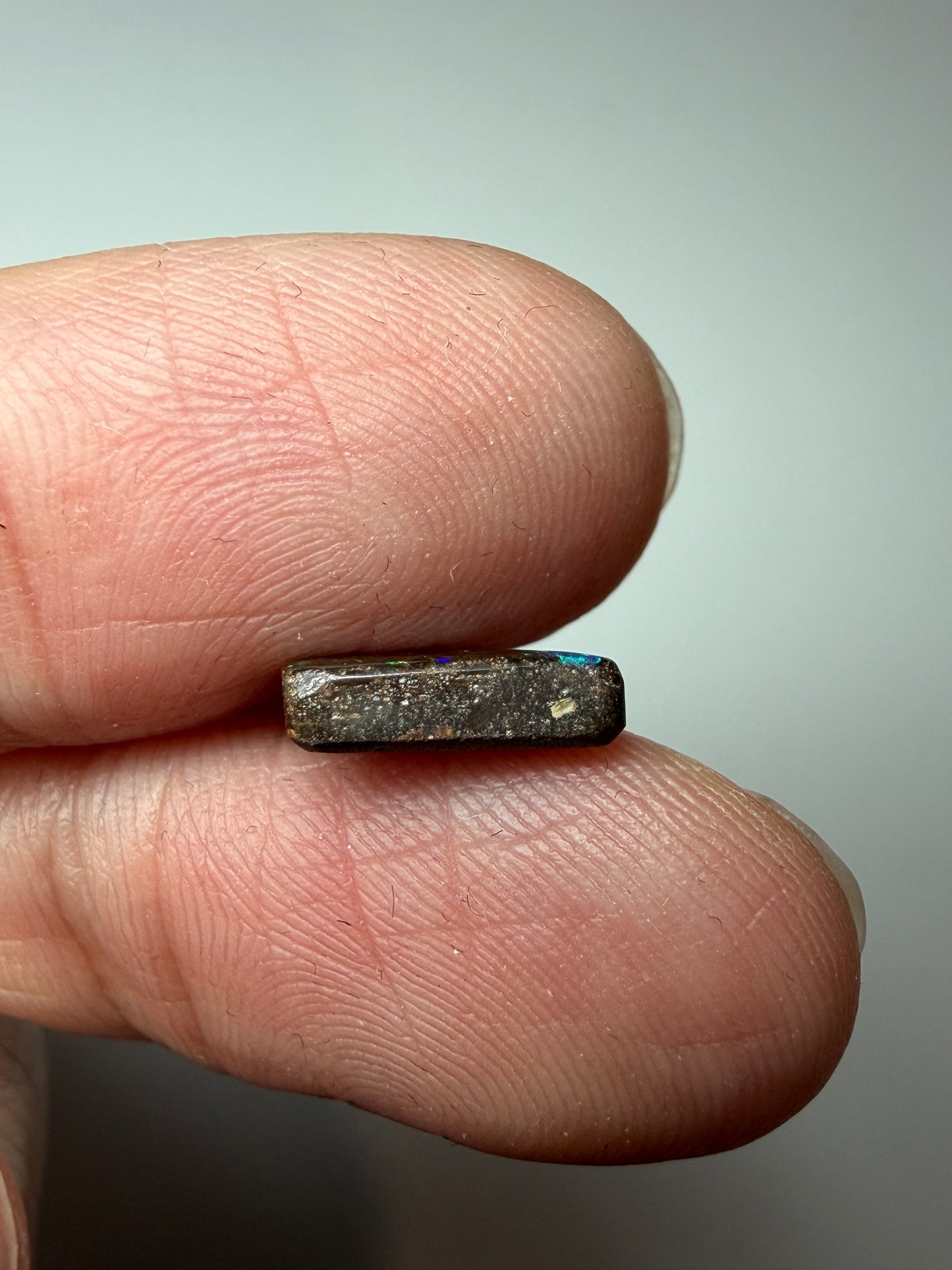 Matrix Triangle. Solid Boulder Opal. 1.65 Ct