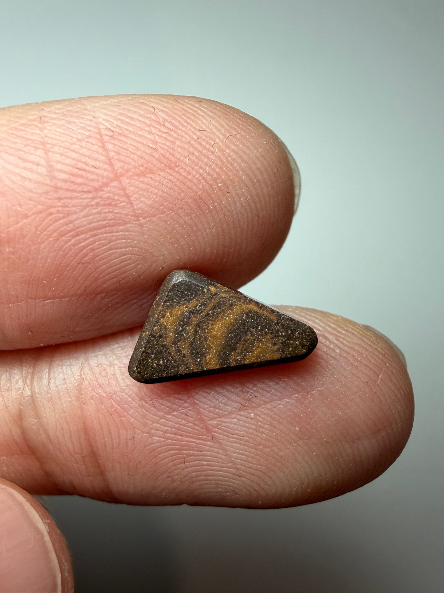 Matrix Triangle. Solid Boulder Opal. 1.65 Ct