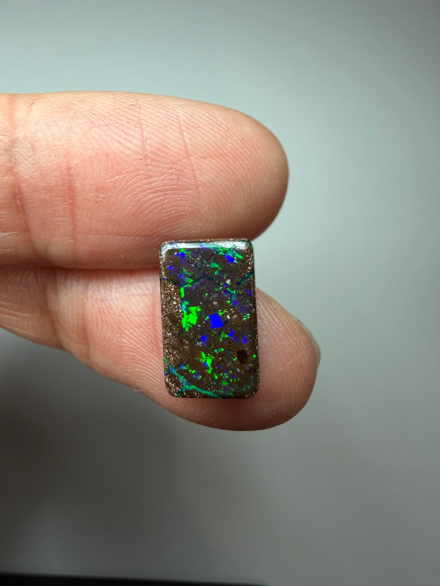 Matrix Rectangle. Solid Boulder Opal. 3.60 Ct
