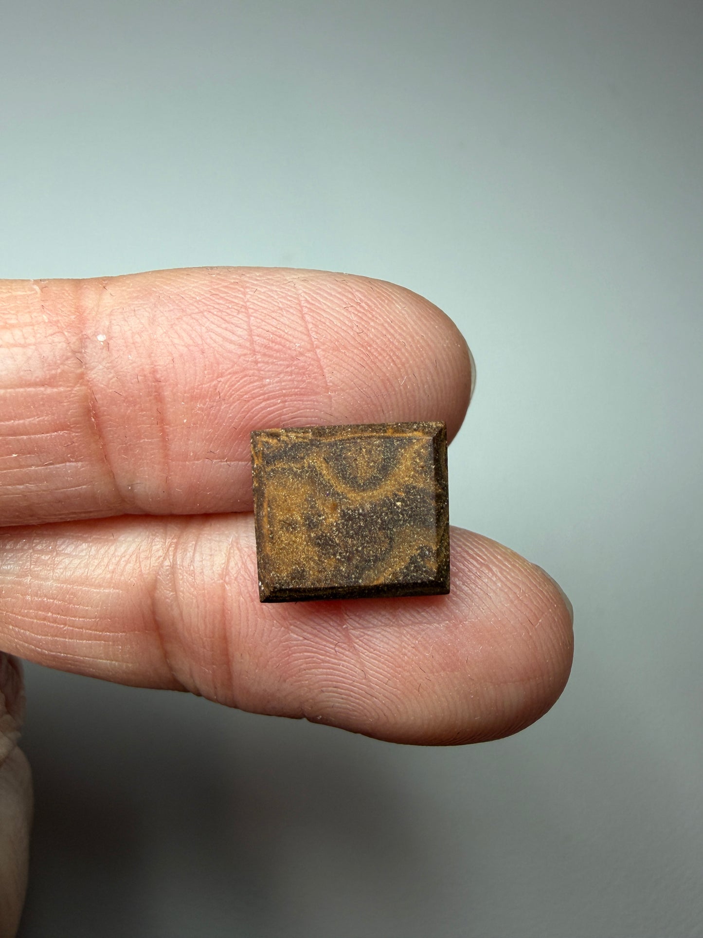Matrix Squares. Solid Boulder Opal Pair. 9.00 Ct