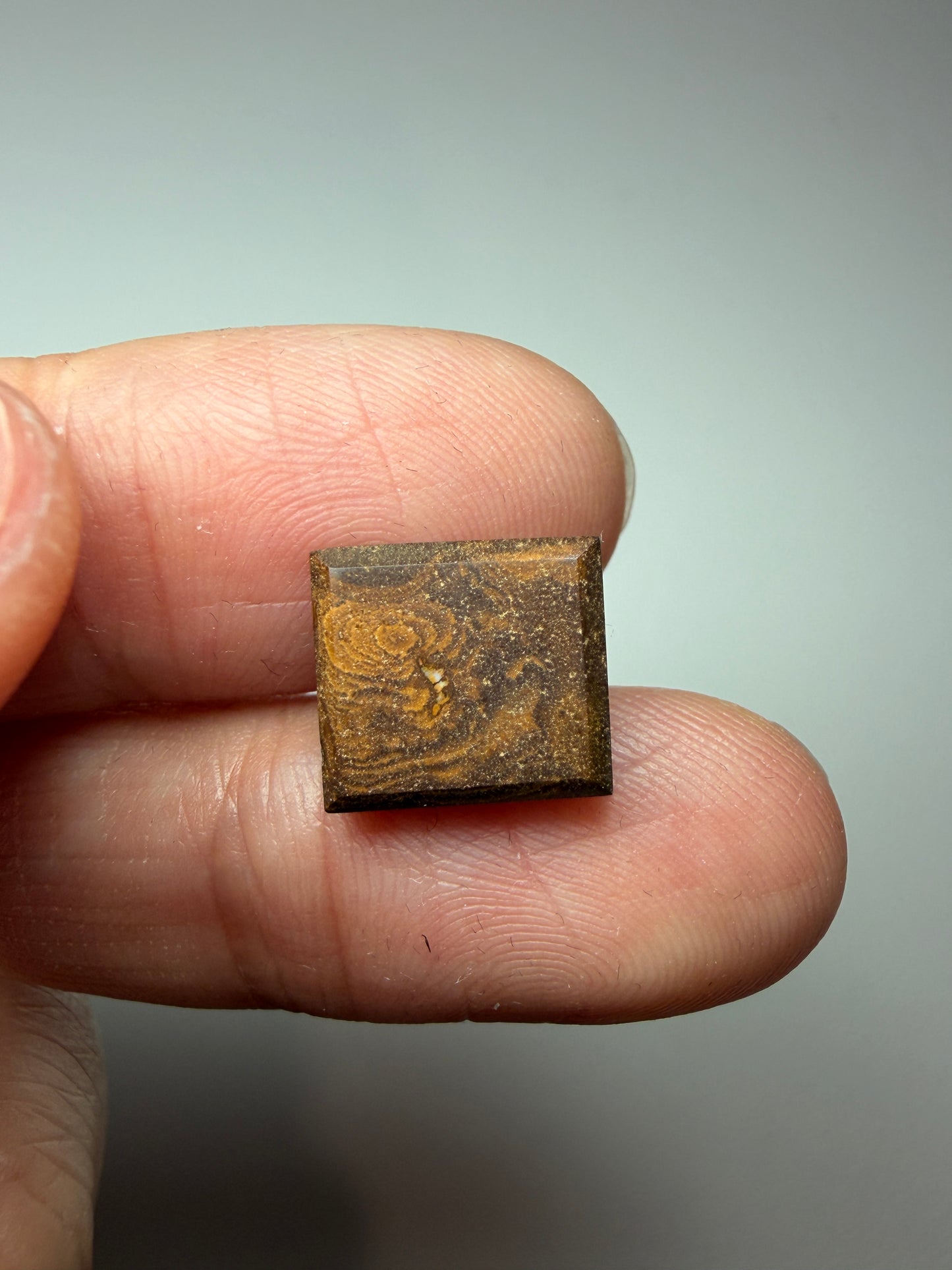 Matrix Squares. Solid Boulder Opal Pair. 9.00 Ct
