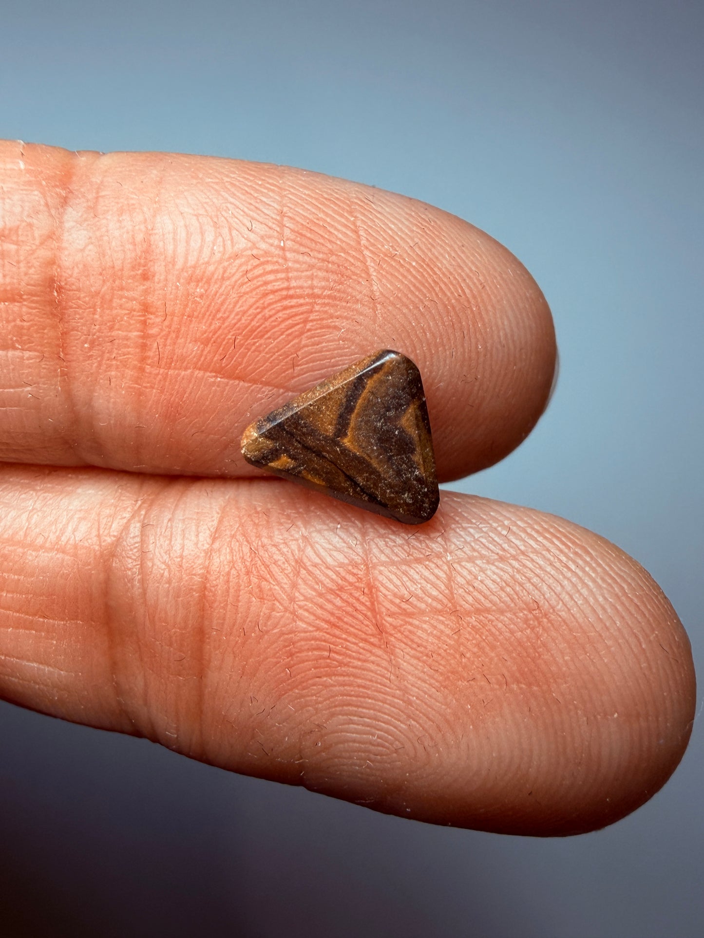Falling Leaf. Solid Boulder Opal. 1.25 Ct
