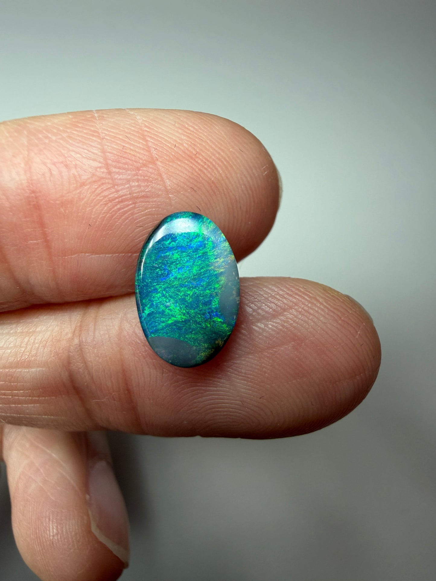 River Grass. Solid Boulder Opal. 2.10 Ct