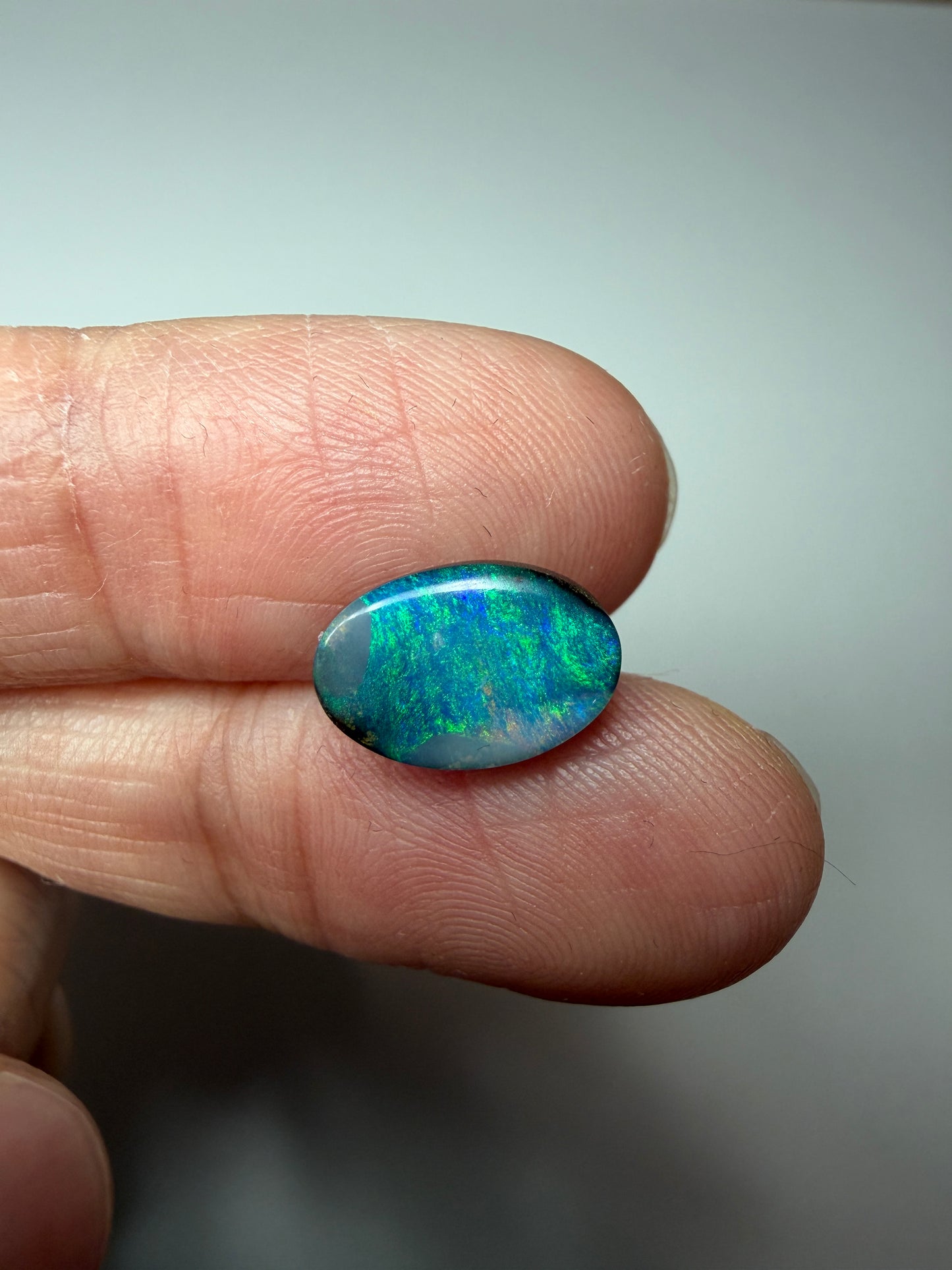 River Grass. Solid Boulder Opal. 2.10 Ct