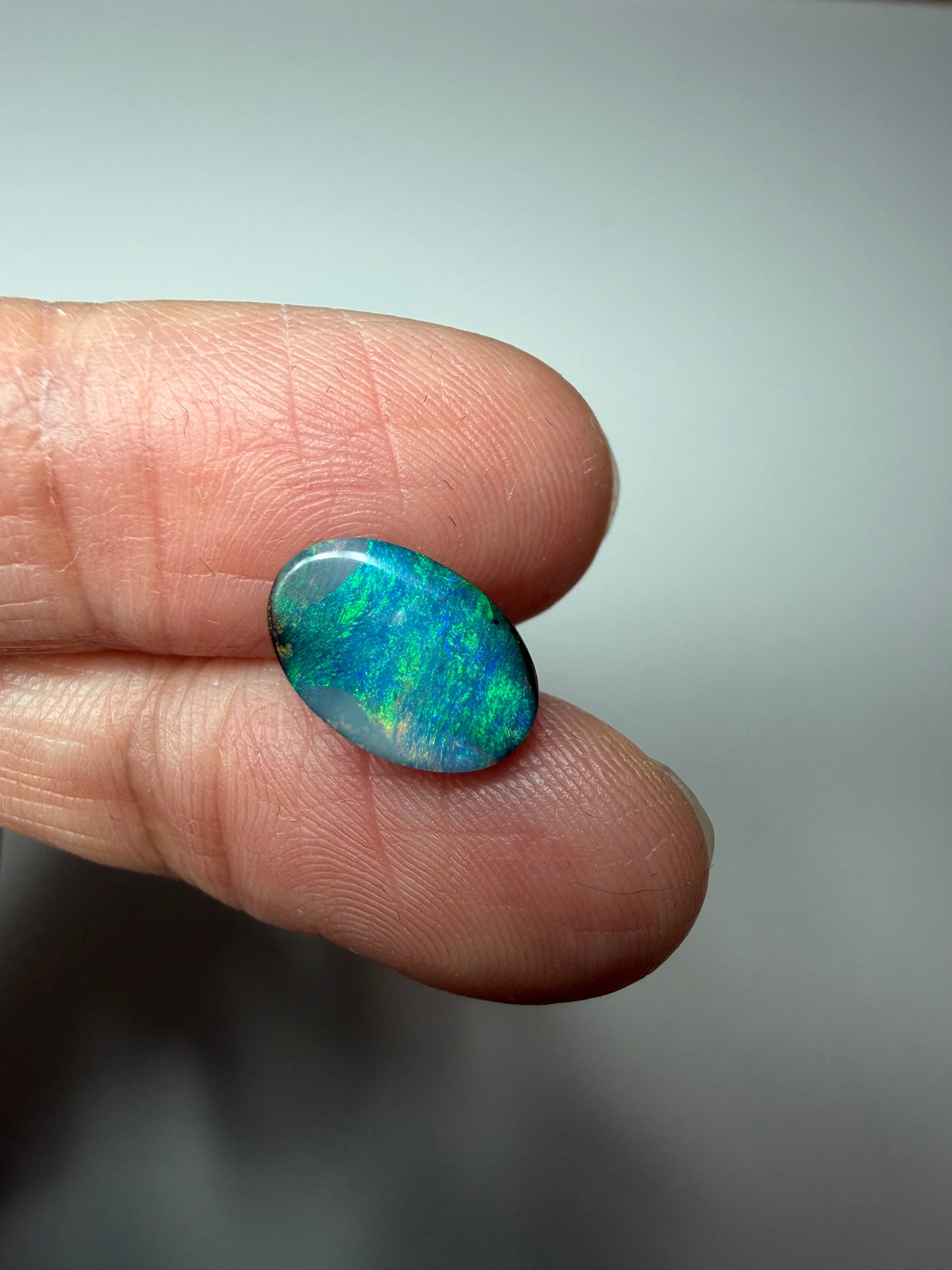 River Grass. Solid Boulder Opal. 2.10 Ct