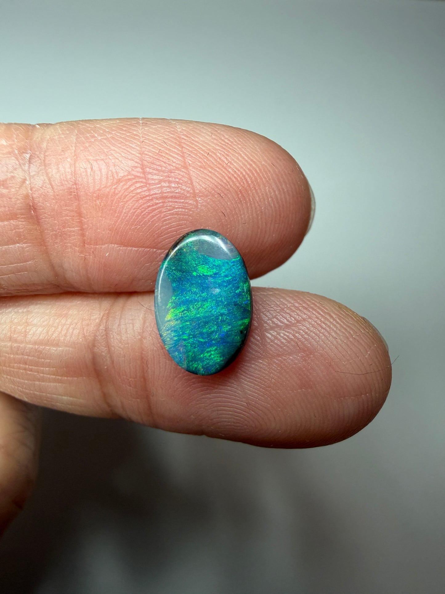 River Grass. Solid Boulder Opal. 2.10 Ct