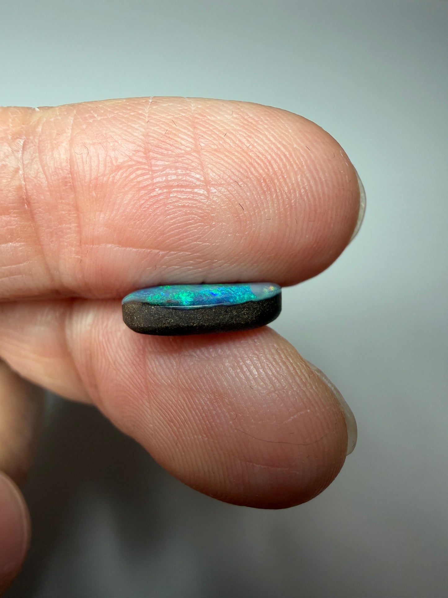 River Grass. Solid Boulder Opal. 2.10 Ct