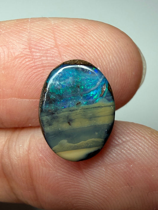 Sandy Beach. Solid Boulder Opal. 3.10 Ct