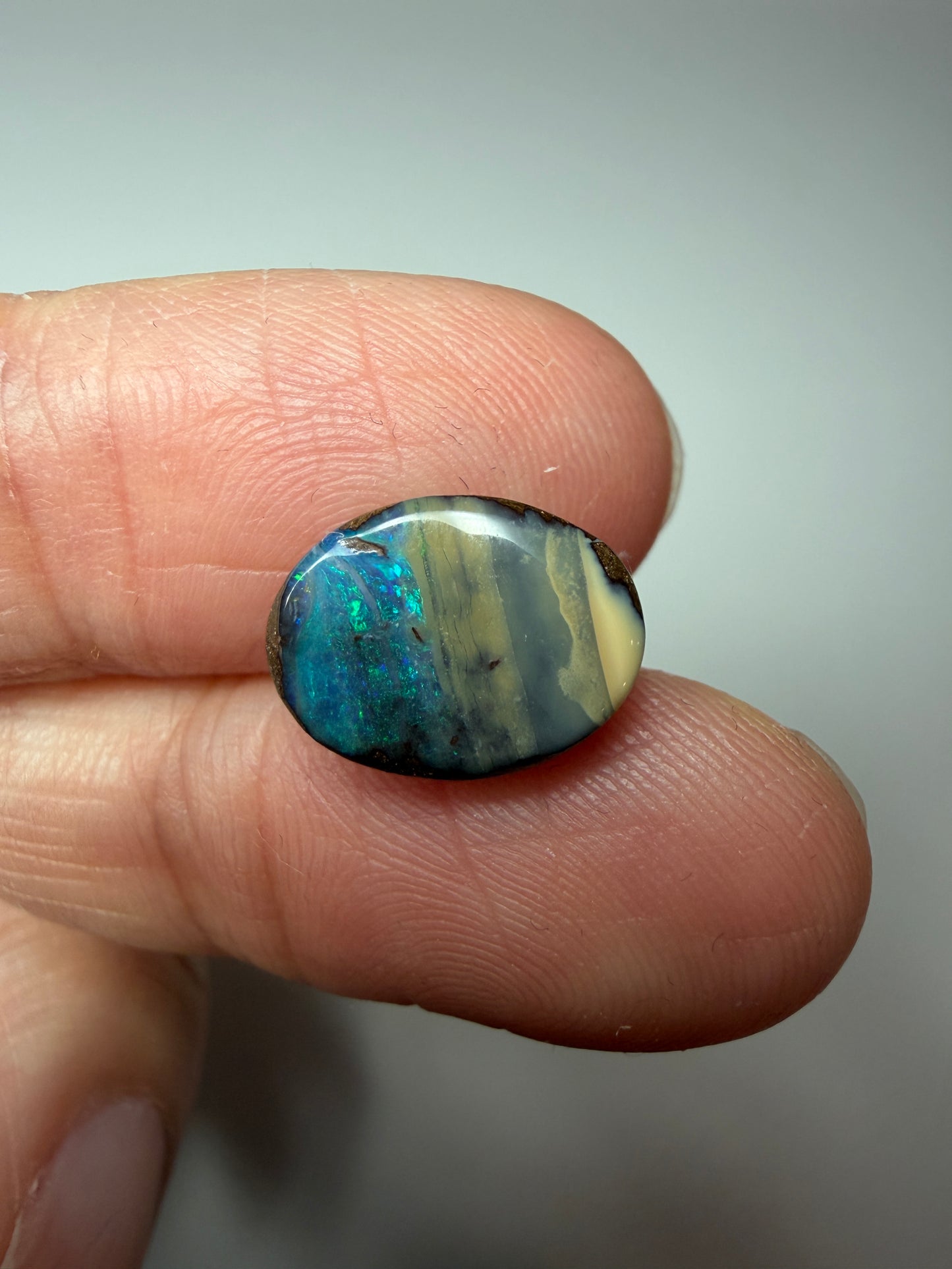 Sandy Beach. Solid Boulder Opal. 3.10 Ct