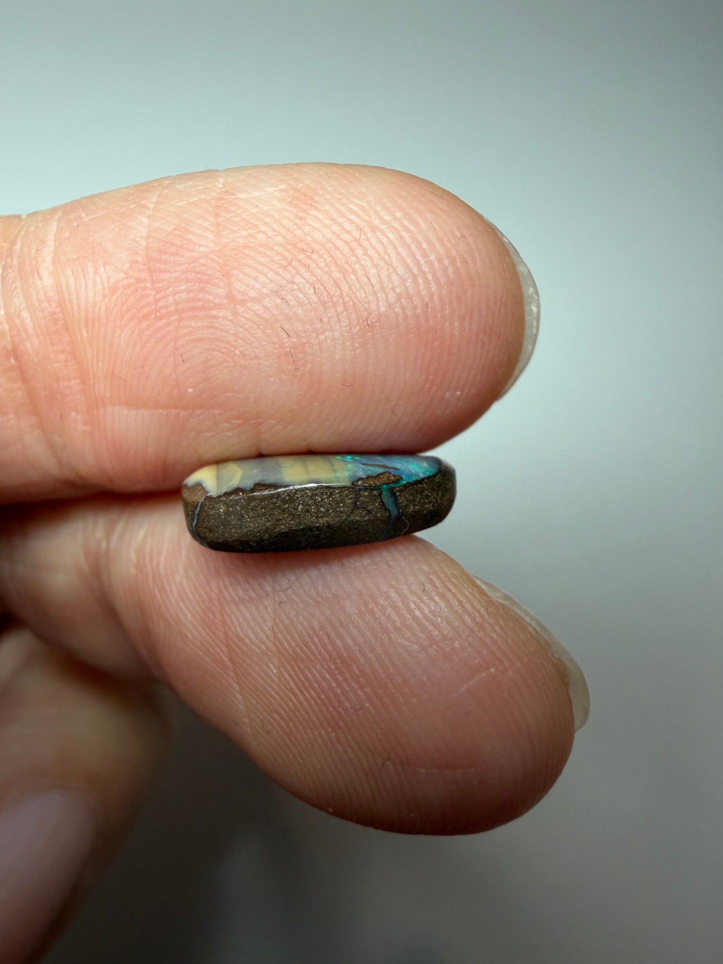 Sandy Beach. Solid Boulder Opal. 3.10 Ct