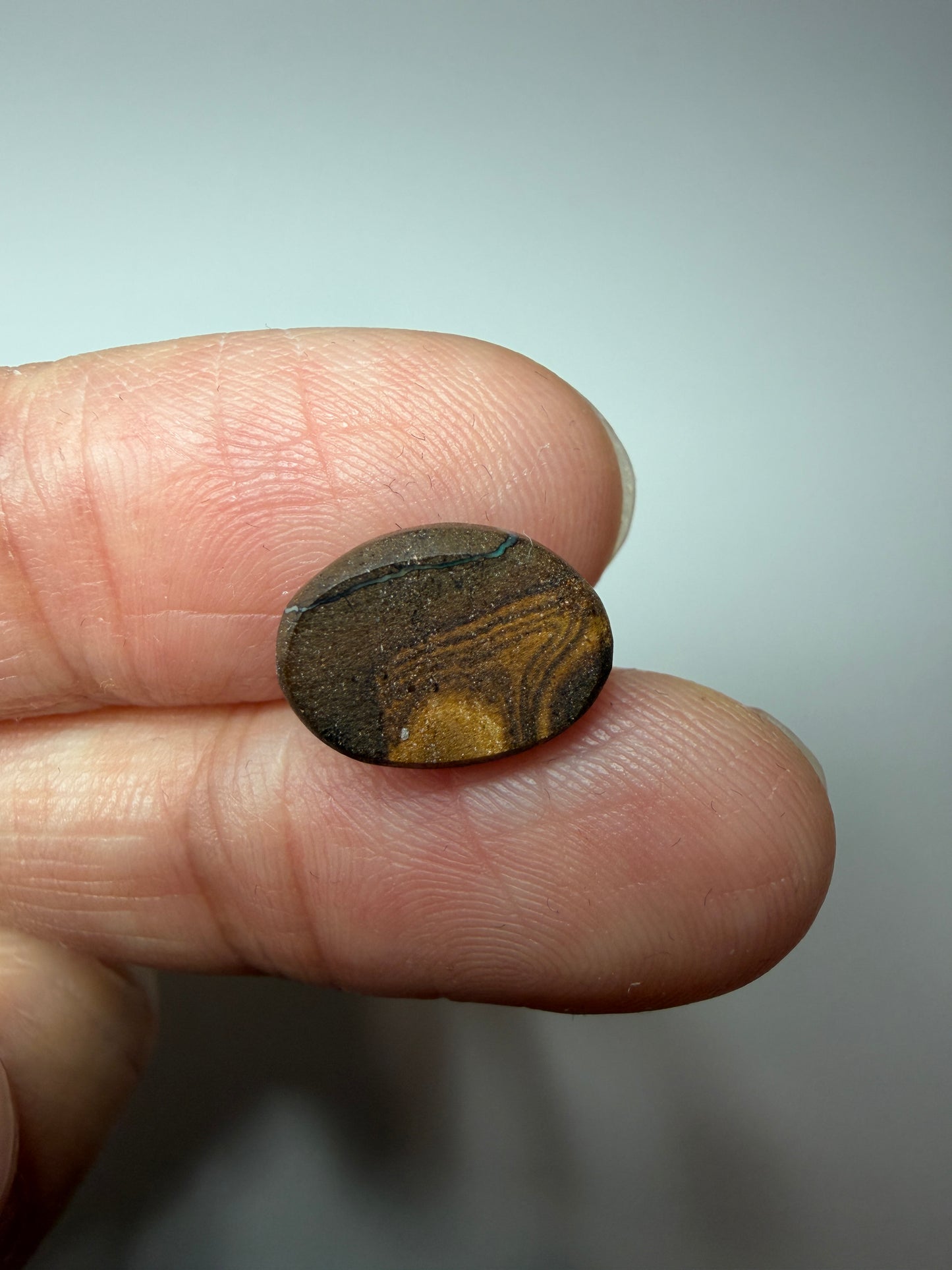 Sandy Beach. Solid Boulder Opal. 3.10 Ct
