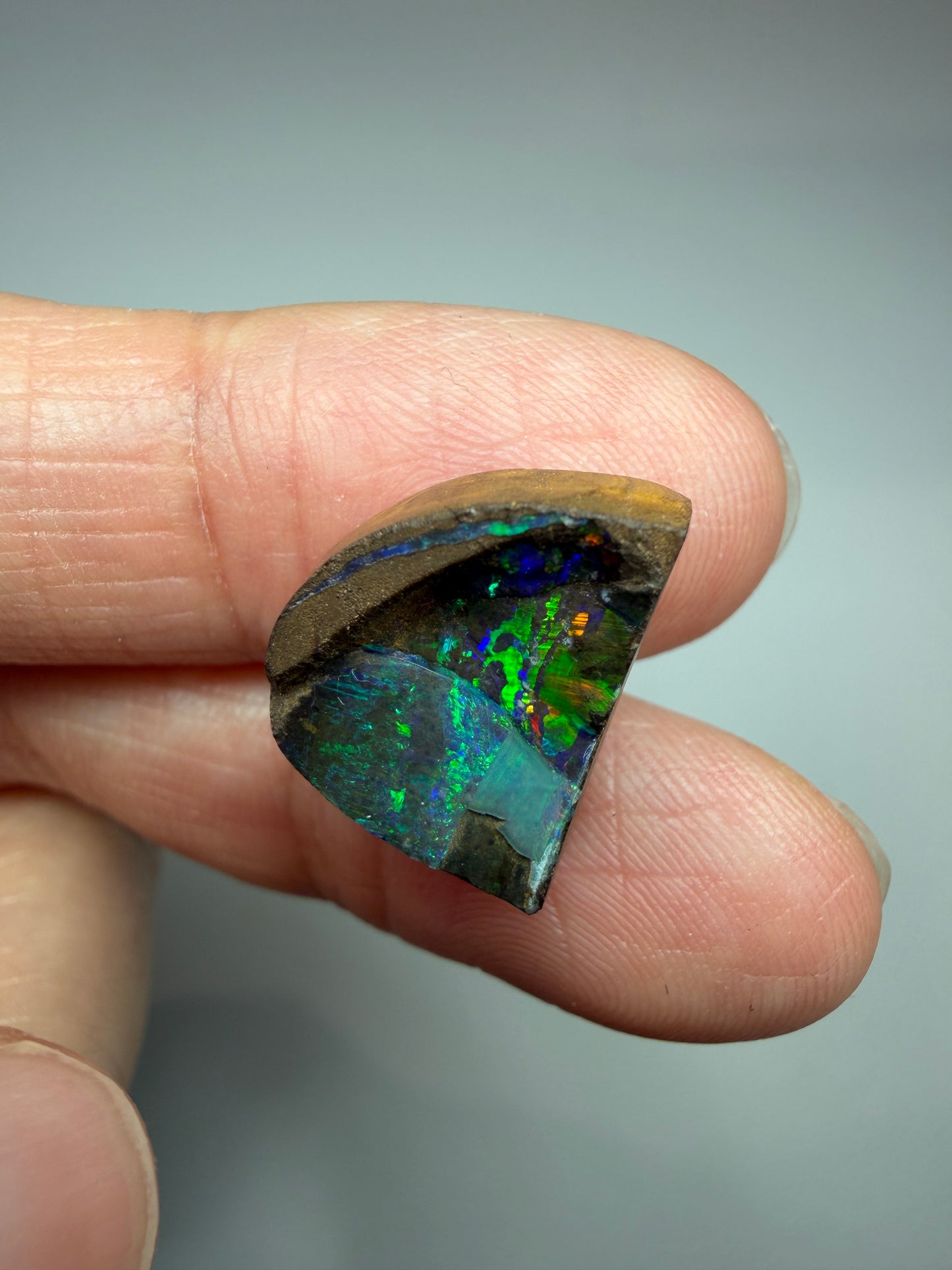 Boulder Opal Natural Single Split. 10.00 Carats
