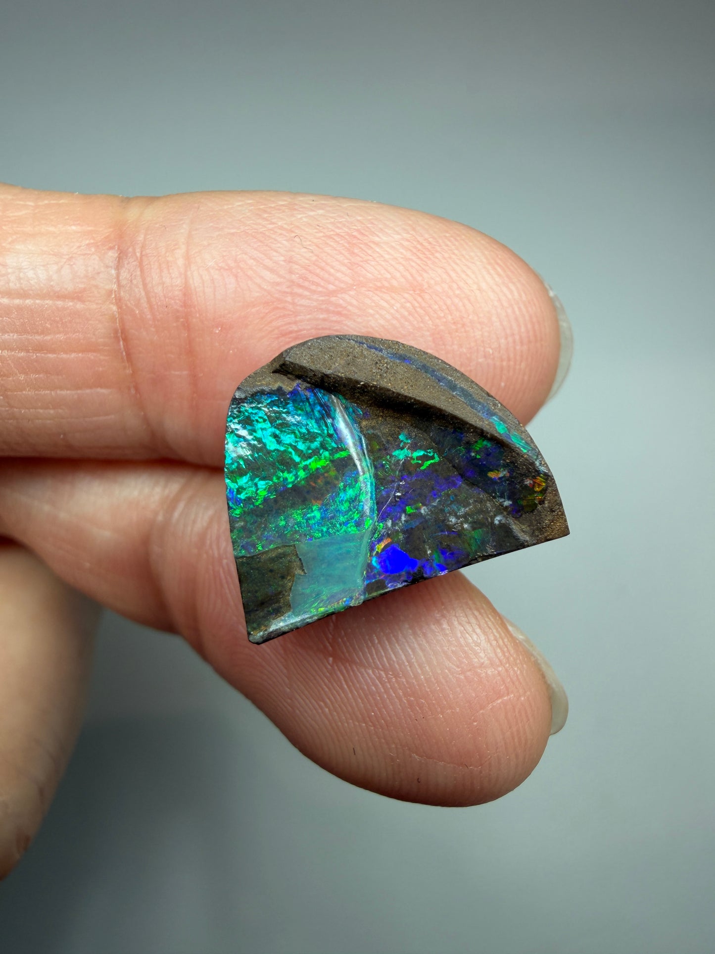 Boulder Opal Natural Single Split. 10.00 Carats
