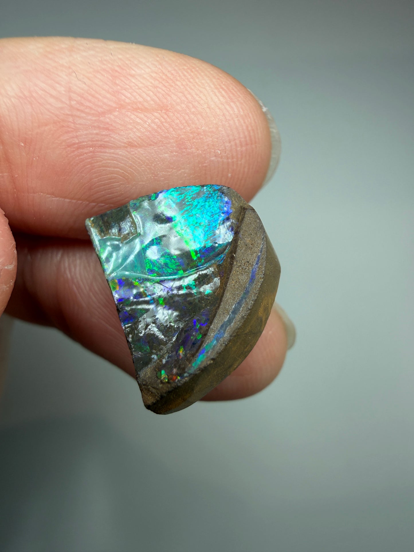 Boulder Opal Natural Single Split. 10.00 Carats