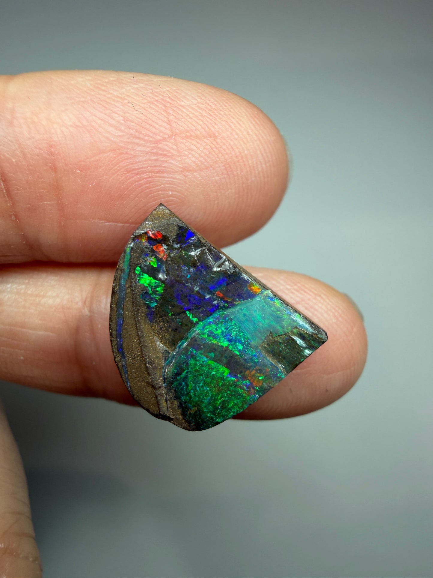 Boulder Opal Natural Single Split. 10.00 Carats