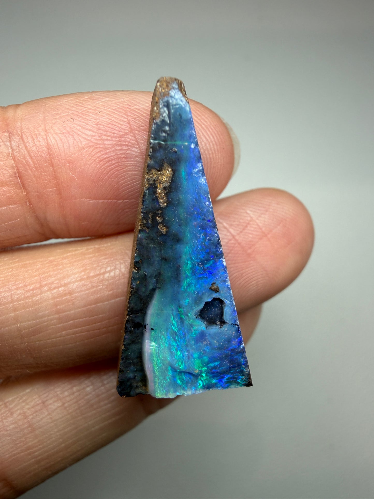 Boulder Opal Natural Single Split. 23.50 Carats