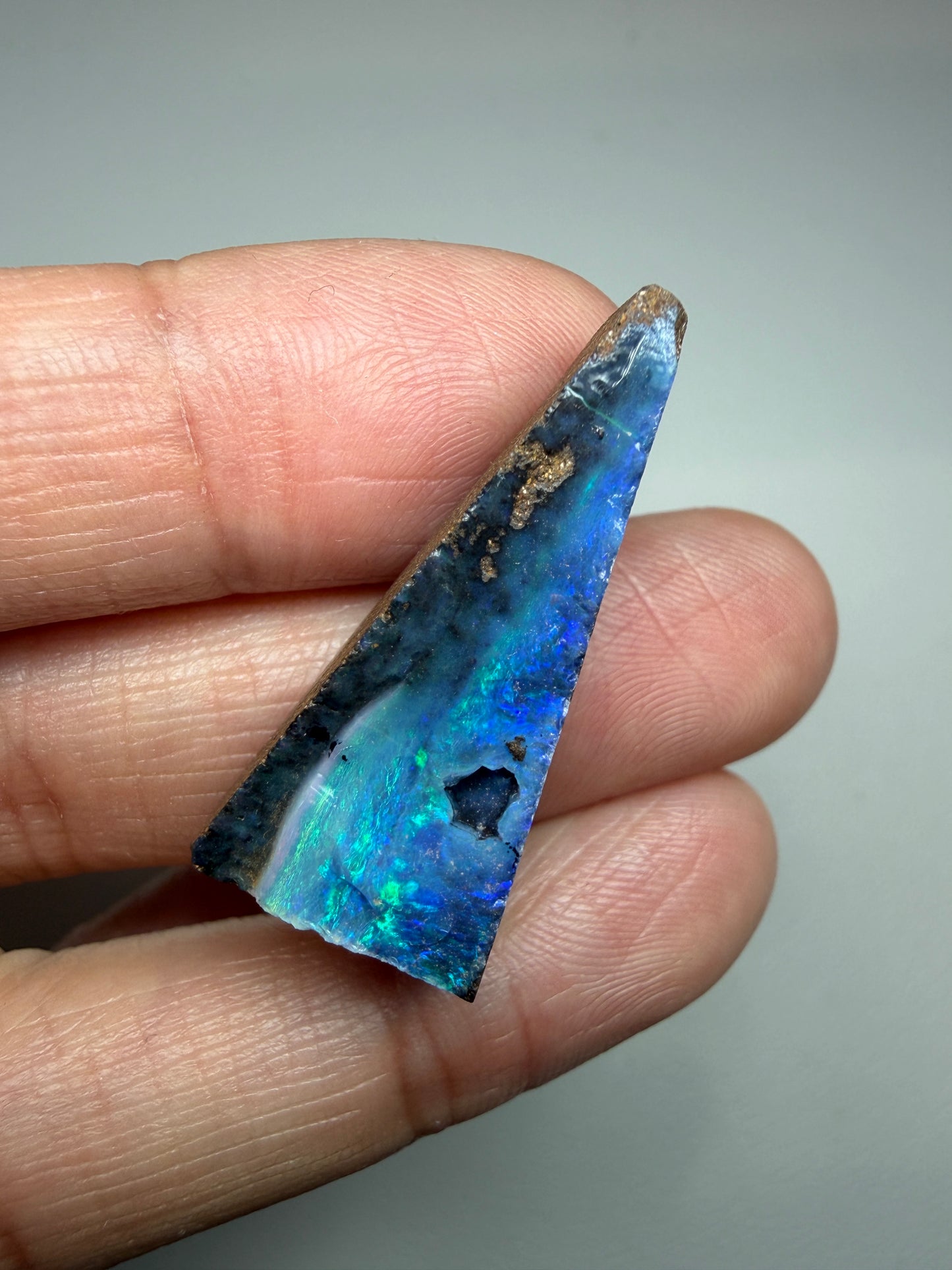 Boulder Opal Natural Single Split. 23.50 Carats