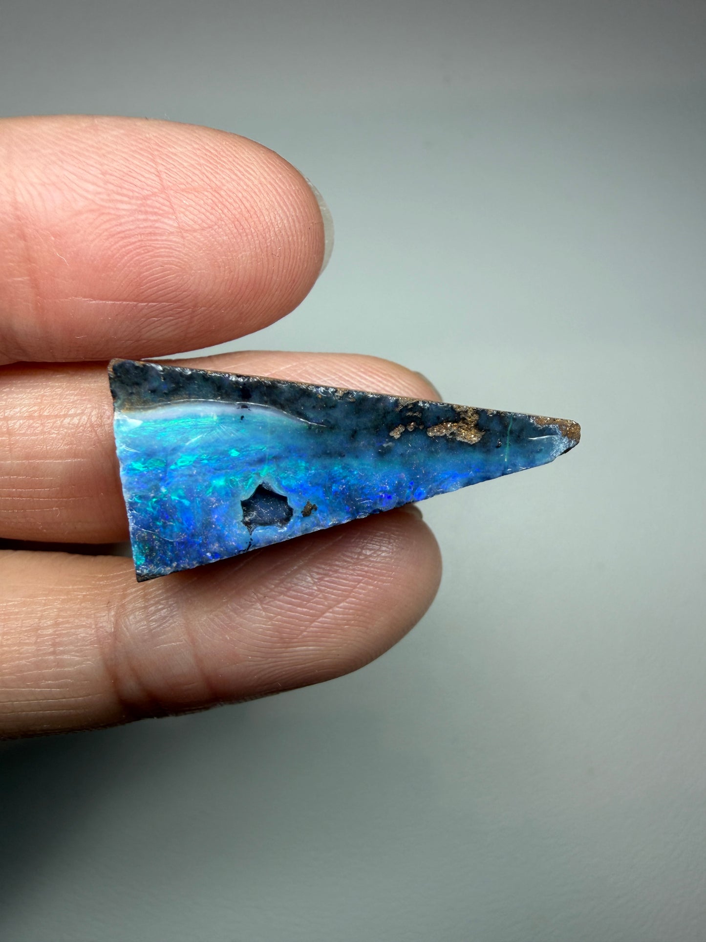 Boulder Opal Natural Single Split. 23.50 Carats