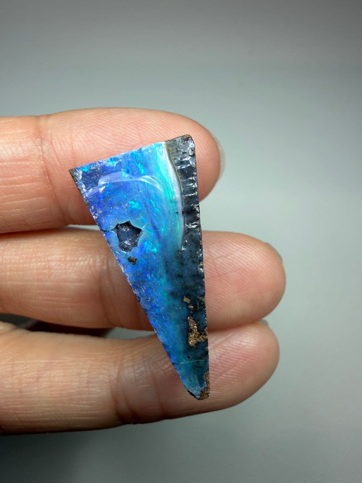 Boulder Opal Natural Single Split. 23.50 Carats