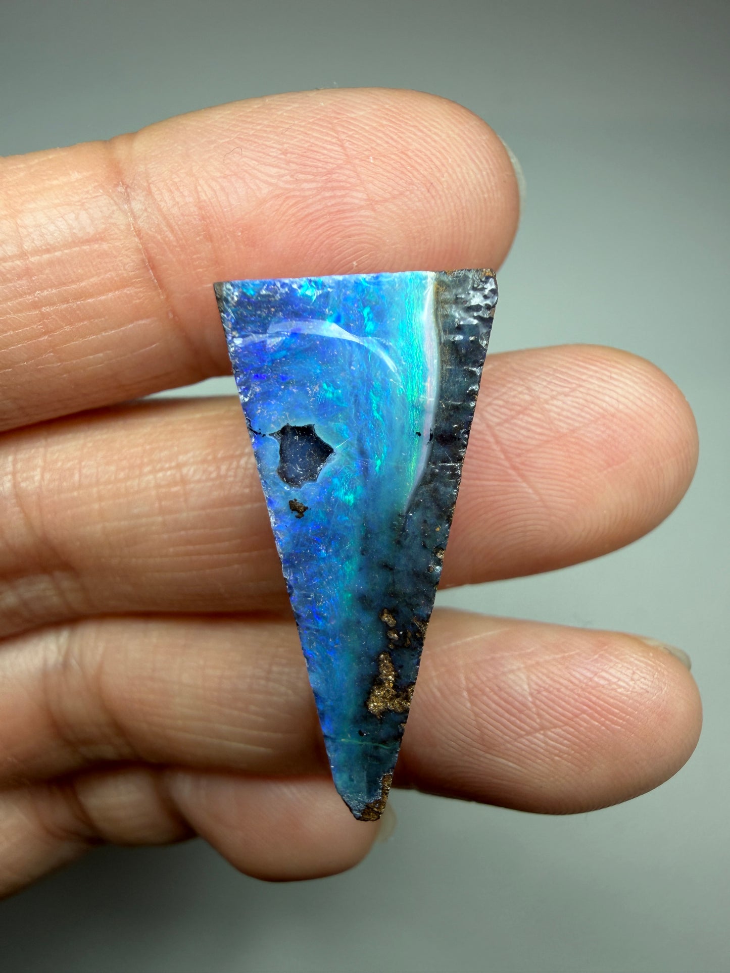 Boulder Opal Natural Single Split. 23.50 Carats