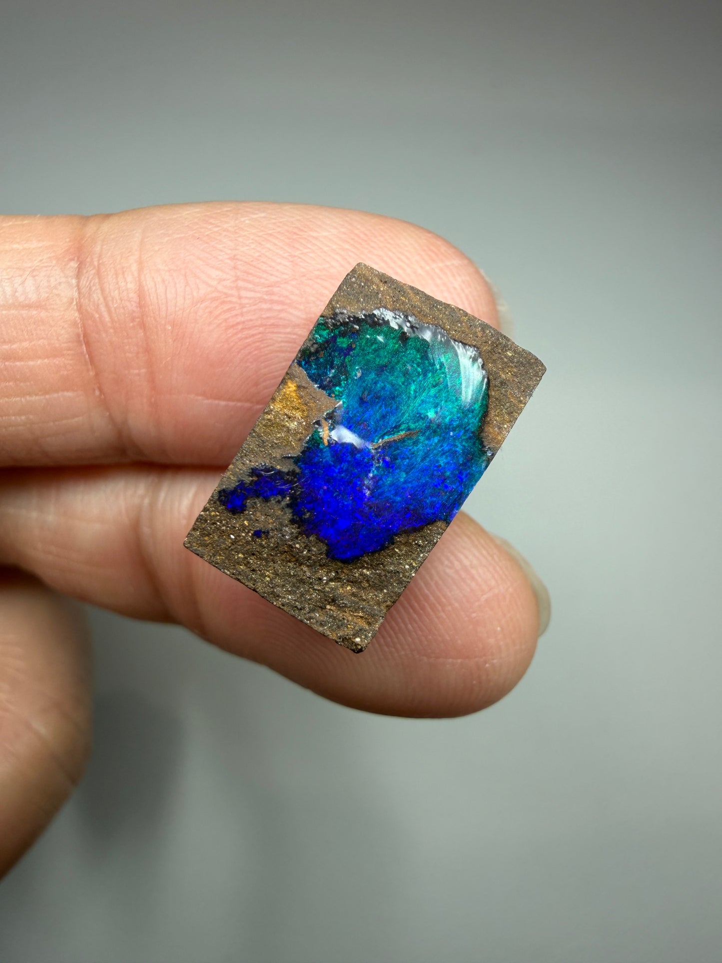 Boulder Opal Natural Single Split. 12.95 Carats