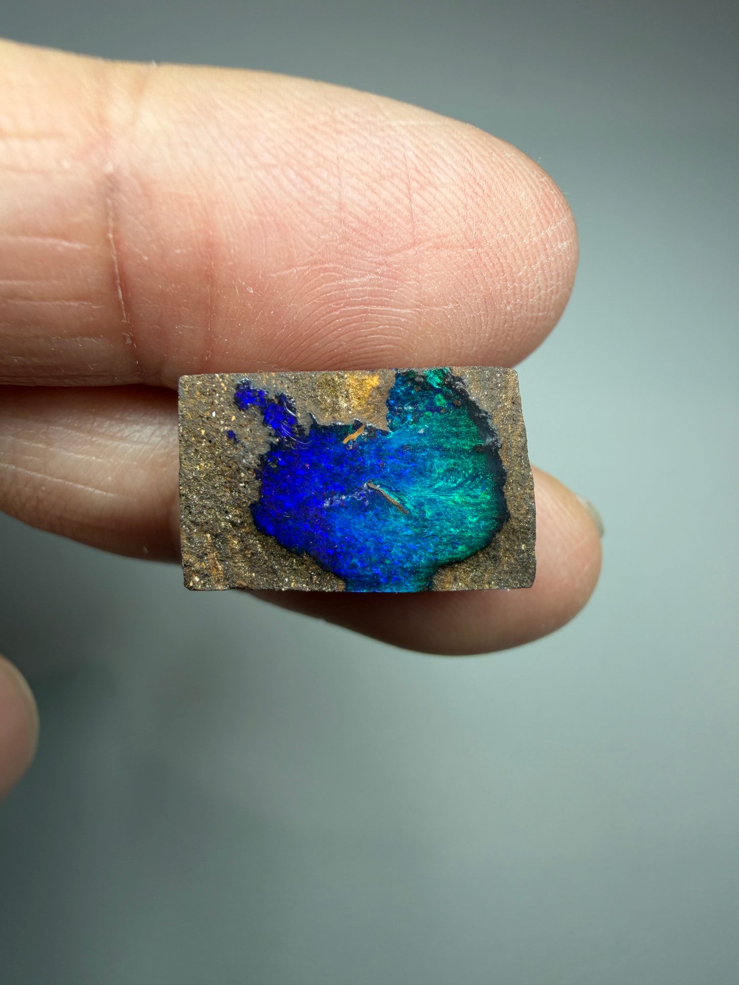 Boulder Opal Natural Single Split. 12.95 Carats