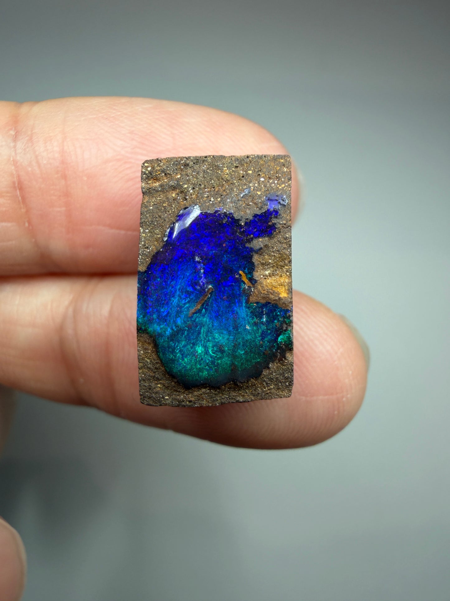 Boulder Opal Natural Single Split. 12.95 Carats