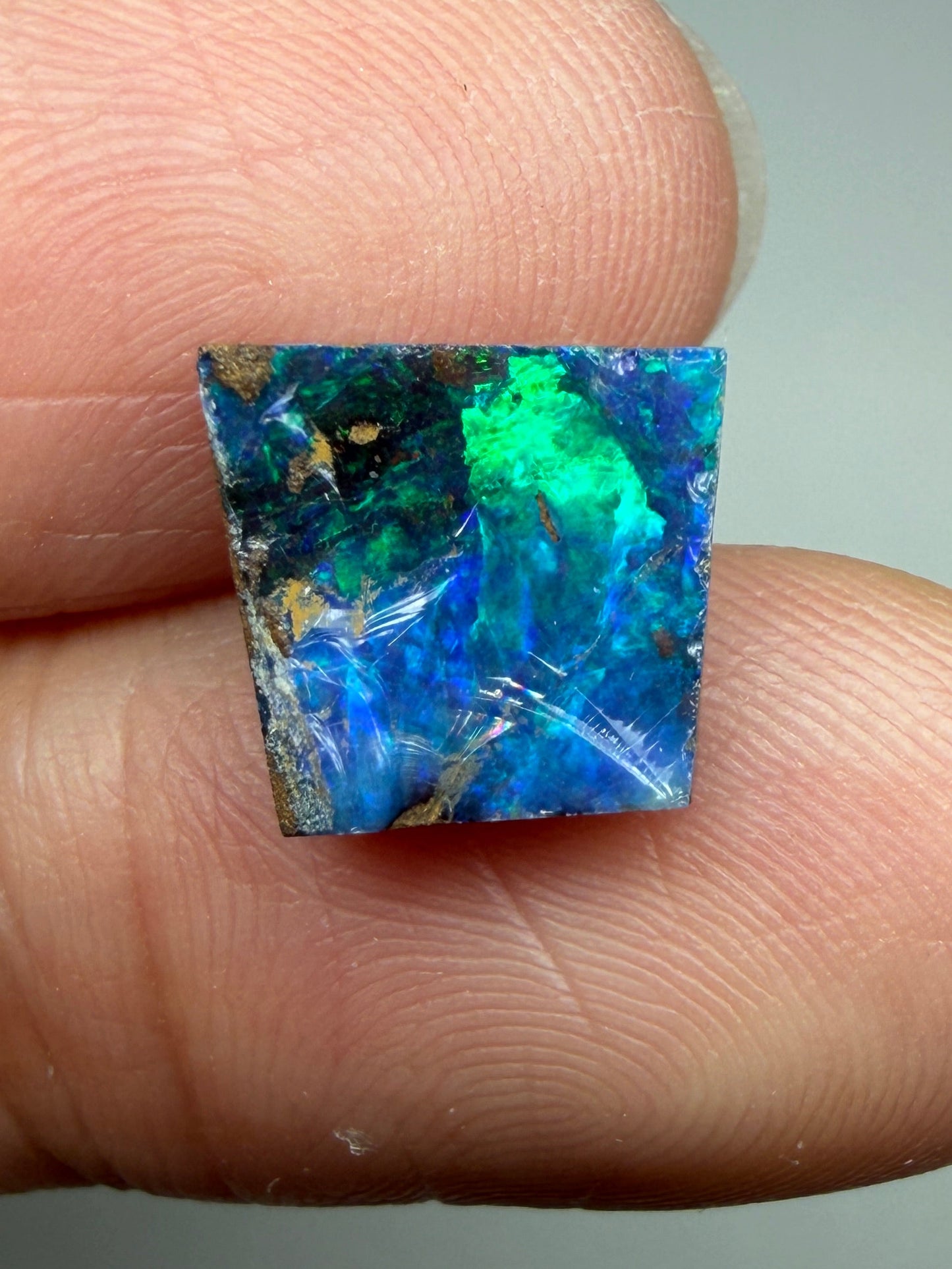 Boulder Opal Natural Single Split. 2.55 Carats