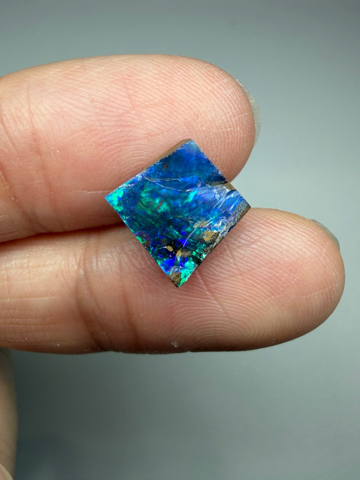 Boulder Opal Natural Single Split. 2.55 Carats