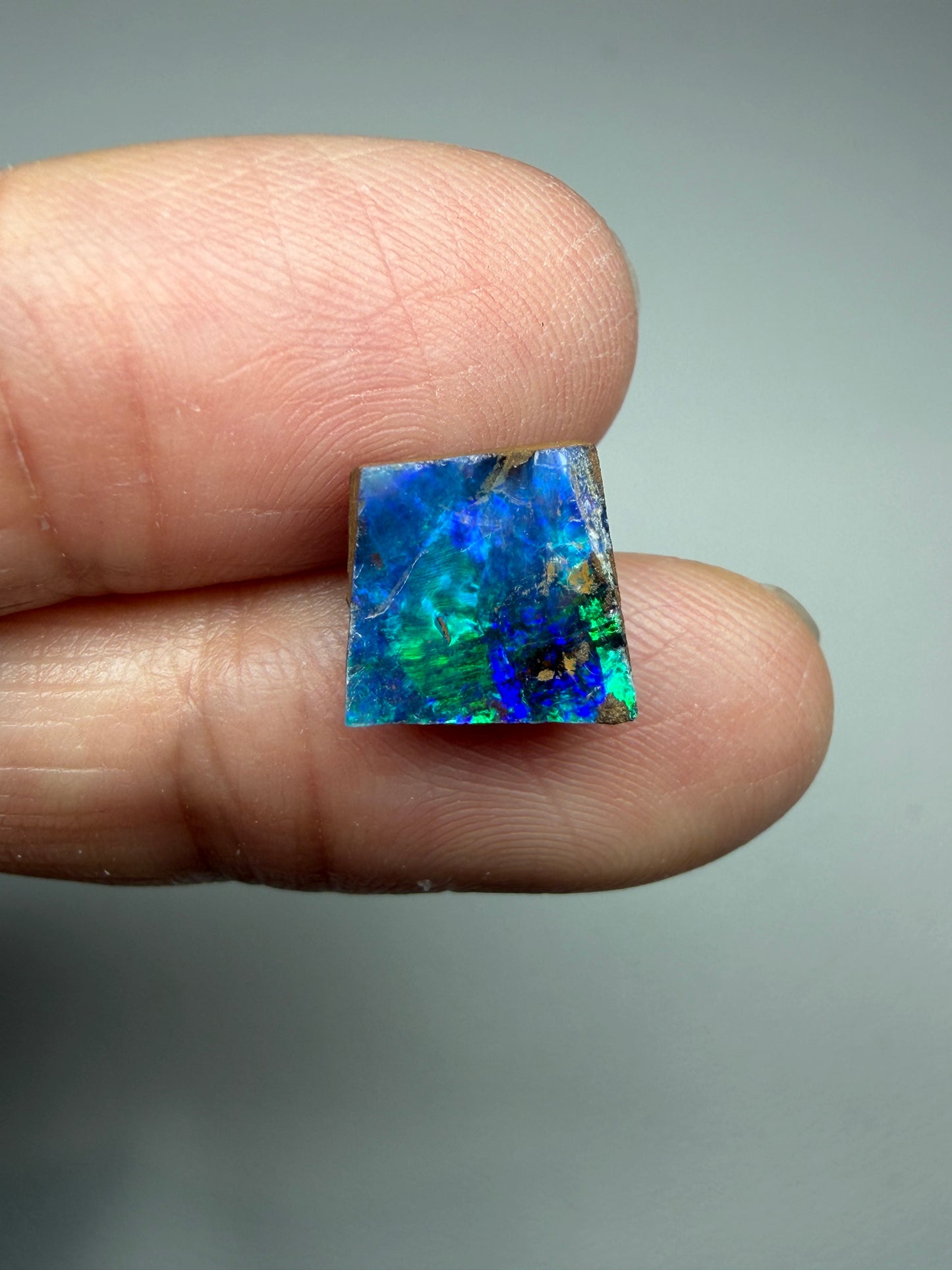 Boulder Opal Natural Single Split. 2.55 Carats