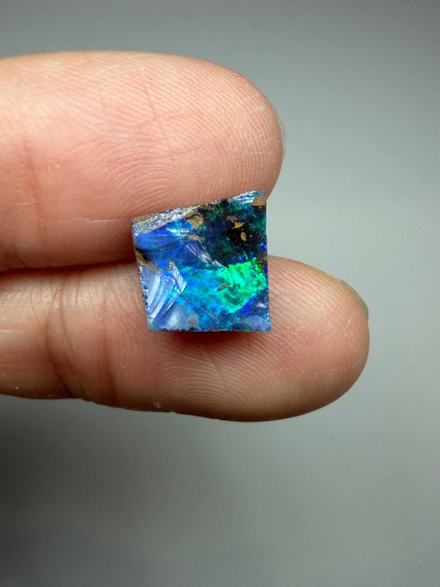 Boulder Opal Natural Single Split. 2.55 Carats