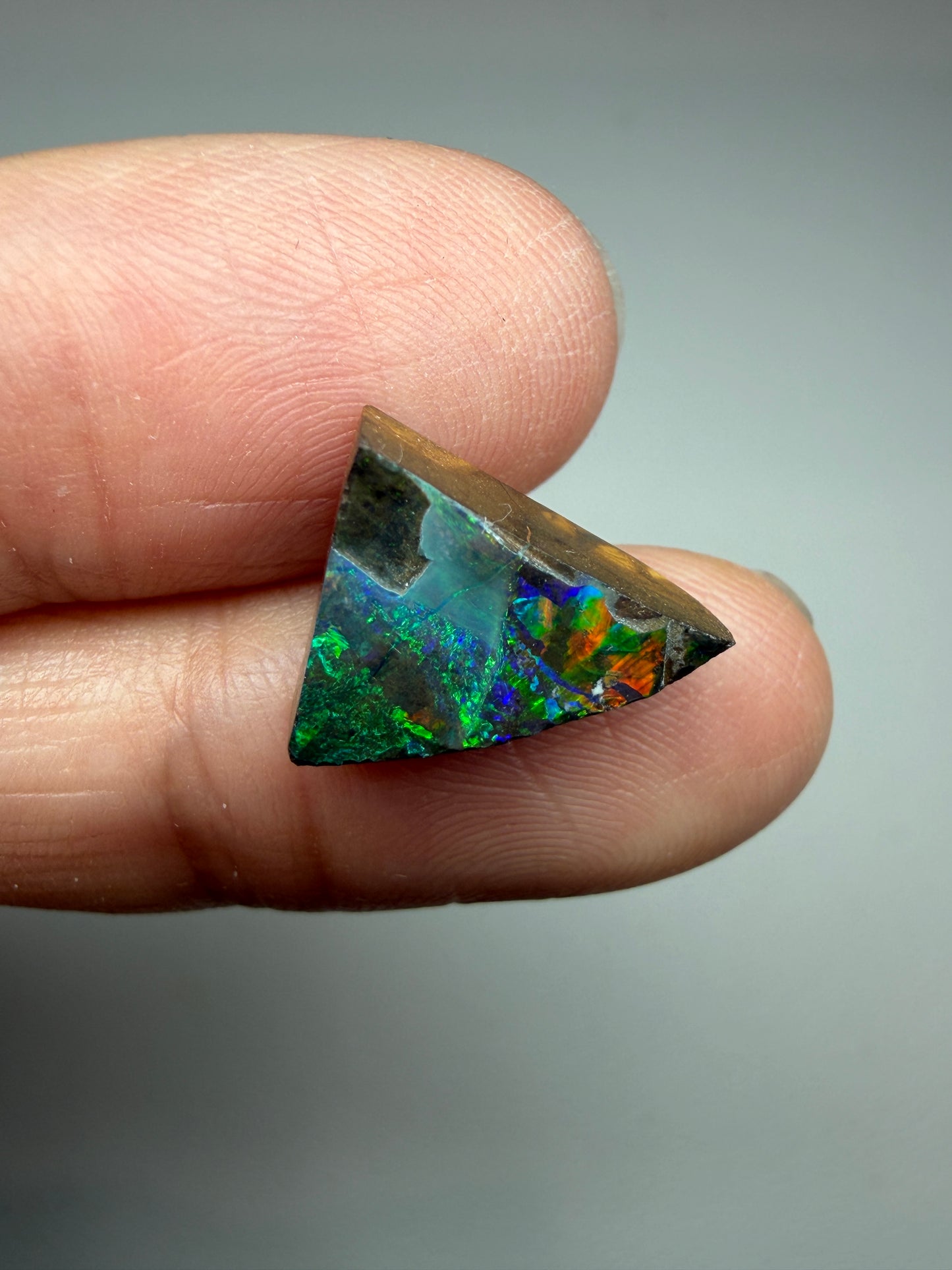 Boulder Opal Natural Single Split. 6.00 Carats