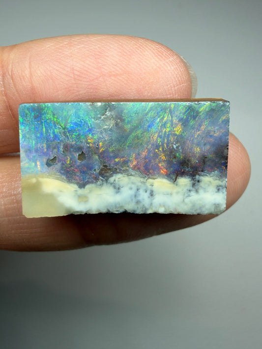 Boulder Opal Natural Single Split. 20.90 Carats