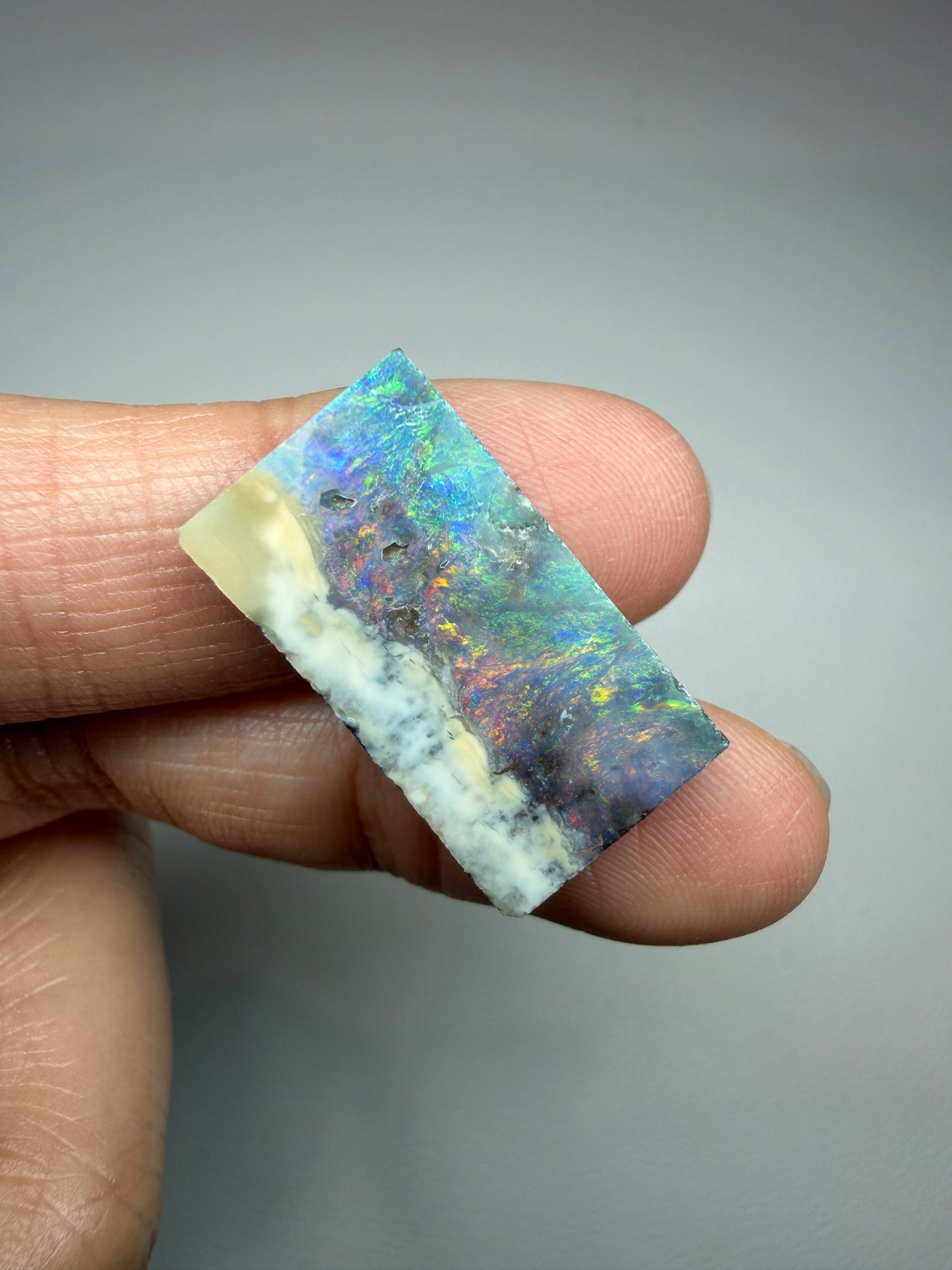 Boulder Opal Natural Single Split. 20.90 Carats