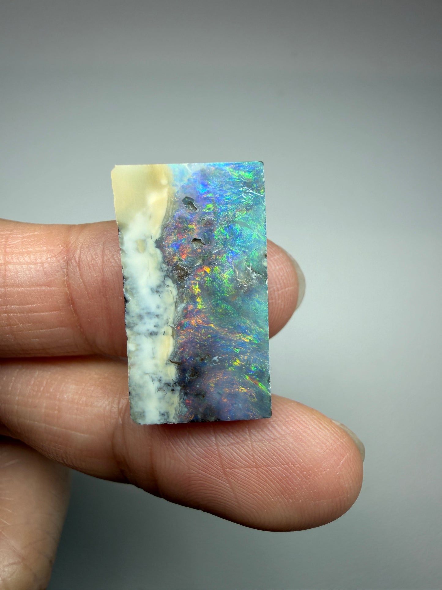 Boulder Opal Natural Single Split. 20.90 Carats