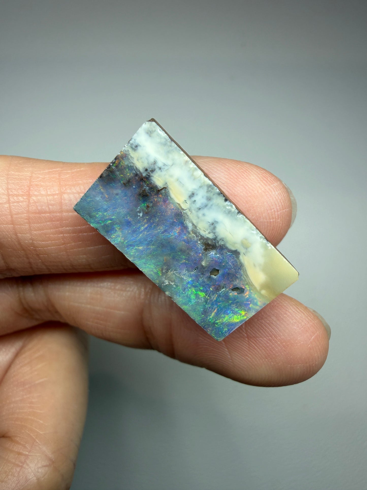 Boulder Opal Natural Single Split. 20.90 Carats
