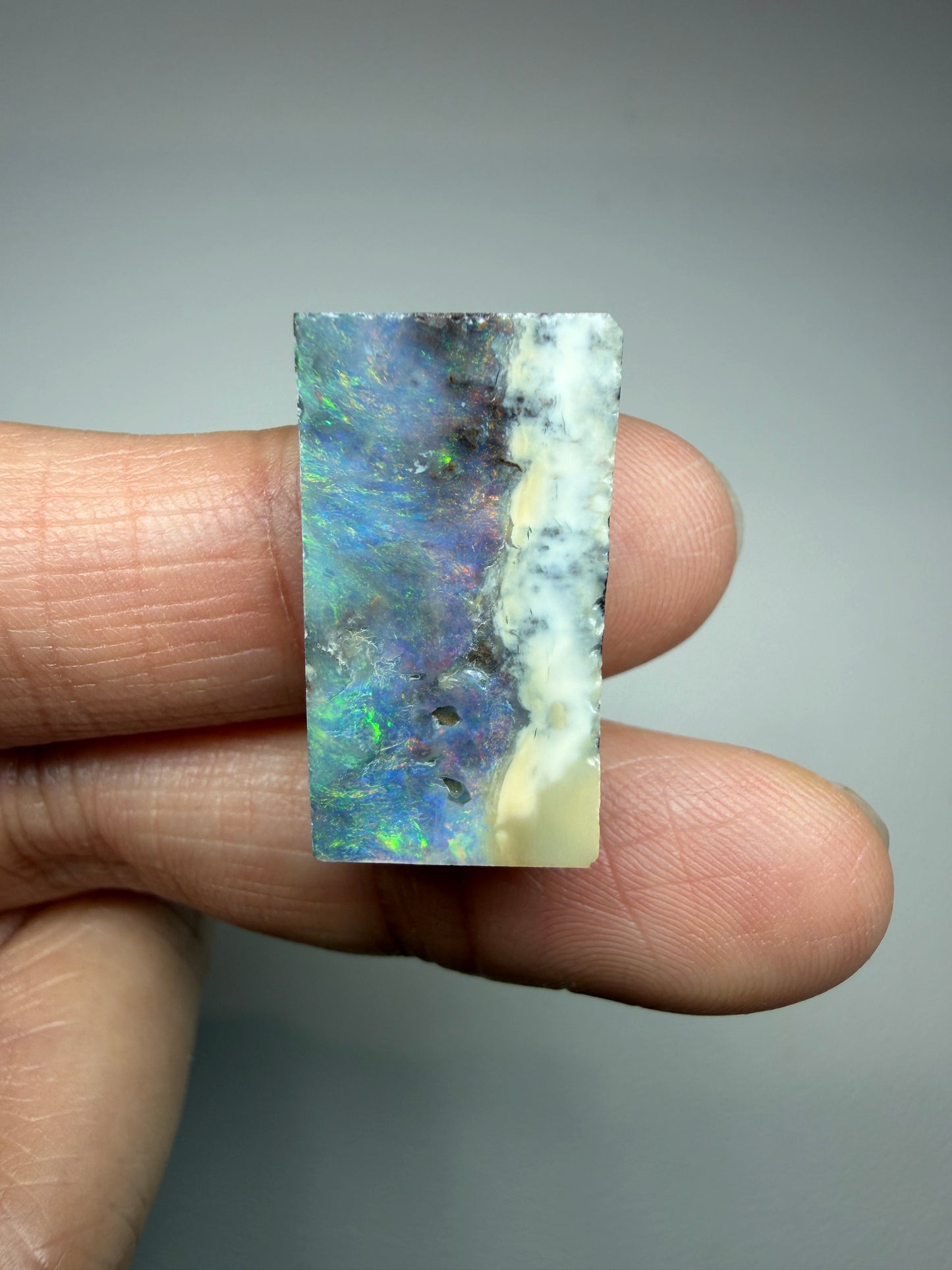 Boulder Opal Natural Single Split. 20.90 Carats