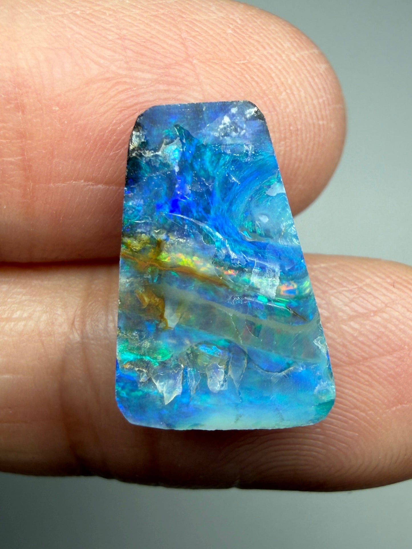 Boulder Opal Natural Single Split. 6.00 Carats