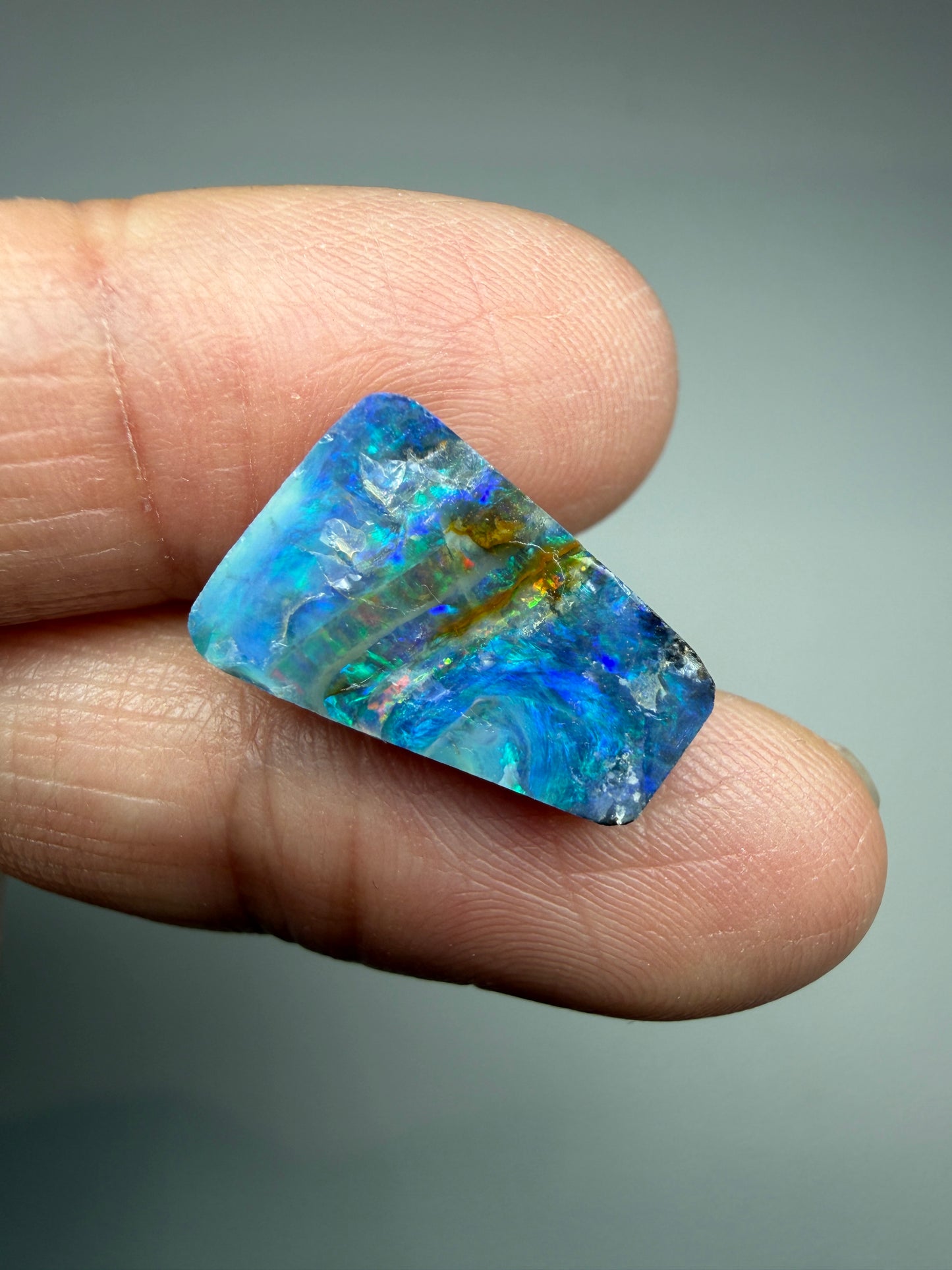 Boulder Opal Natural Single Split. 6.00 Carats