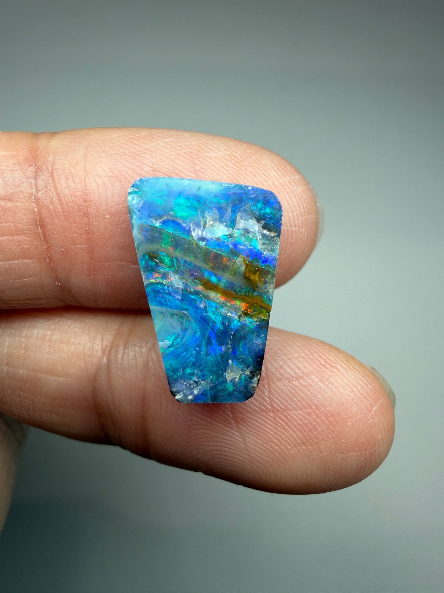 Boulder Opal Natural Single Split. 6.00 Carats
