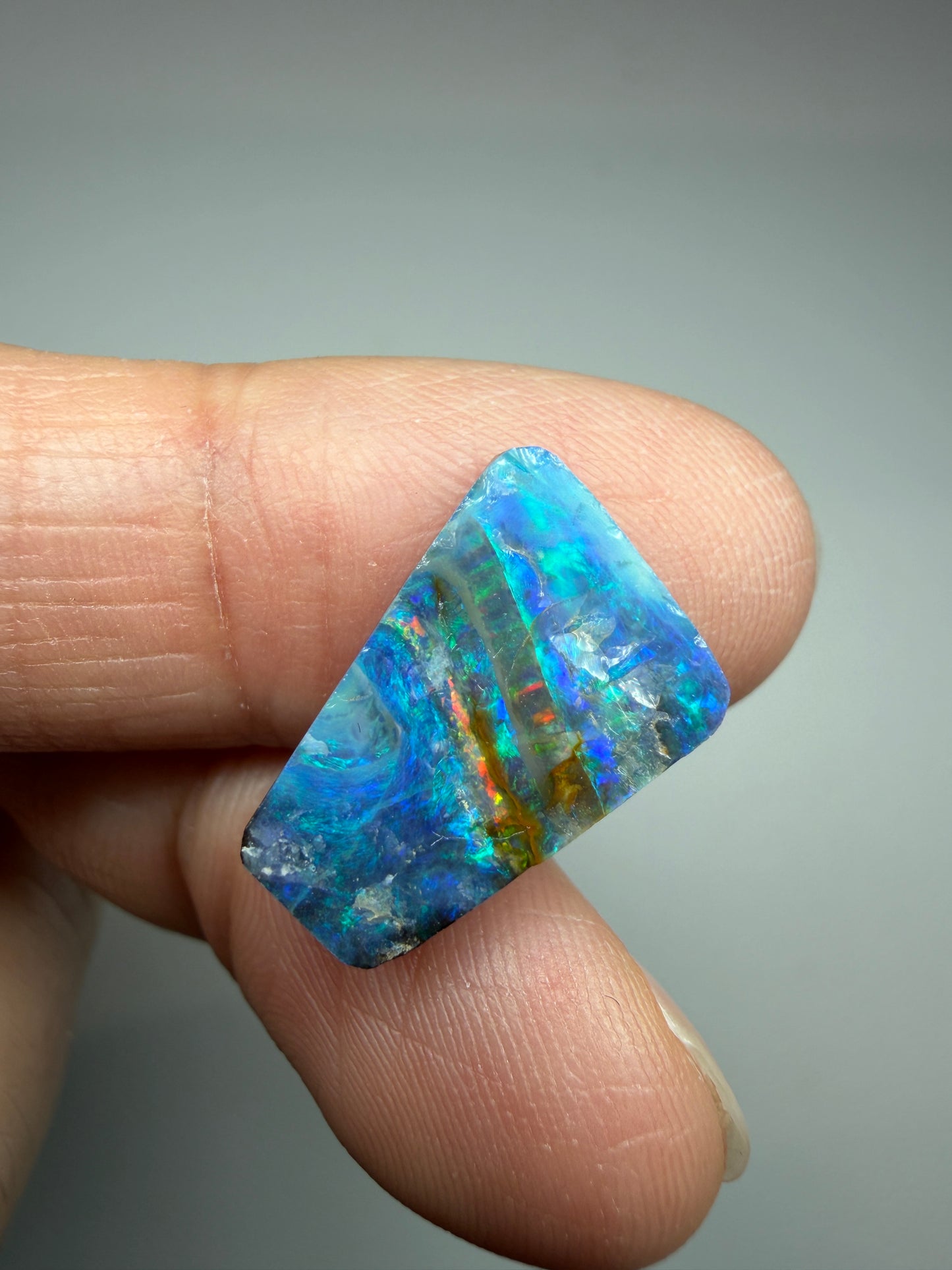 Boulder Opal Natural Single Split. 6.00 Carats