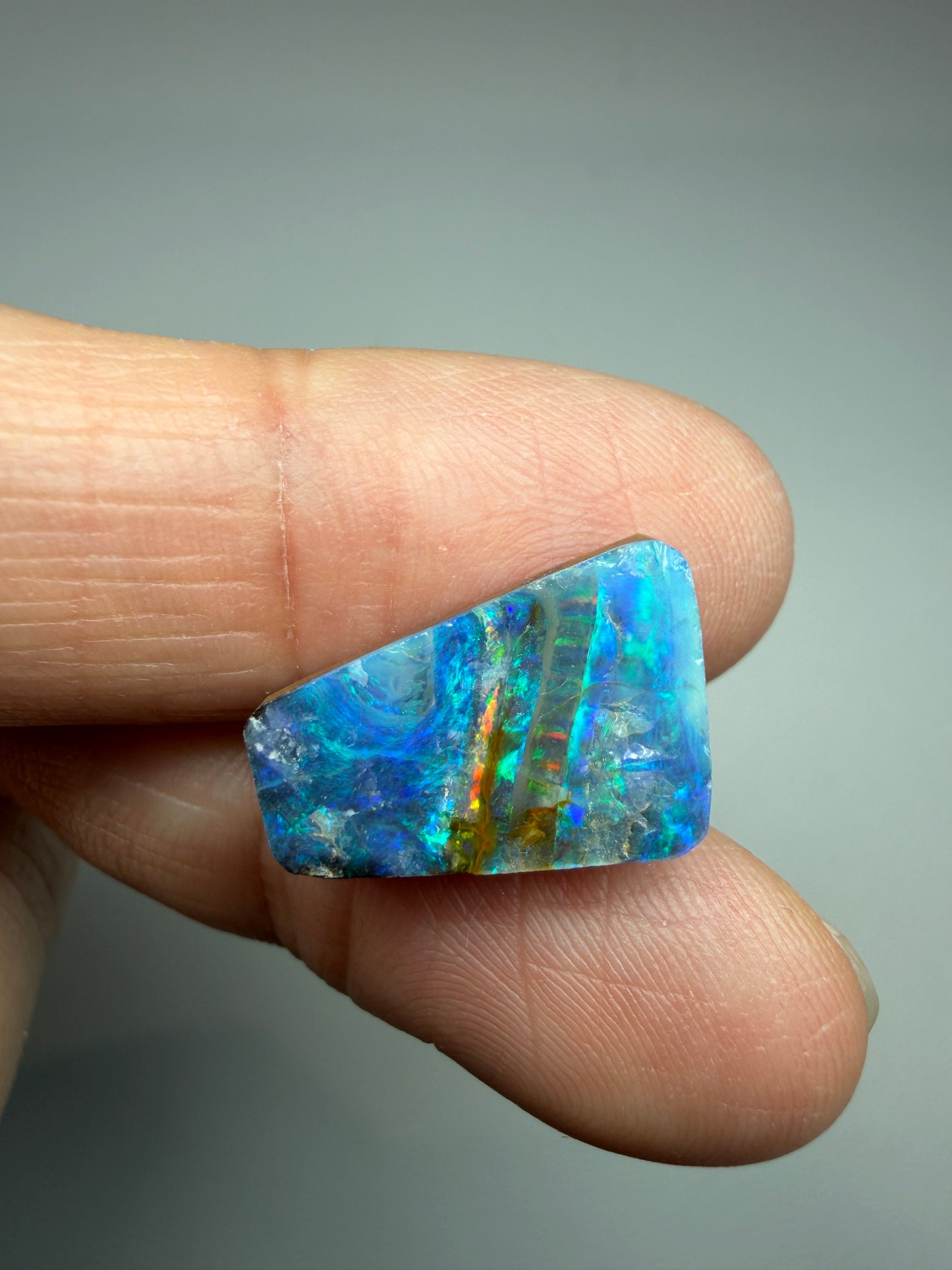 Boulder Opal Natural Single Split. 6.00 Carats