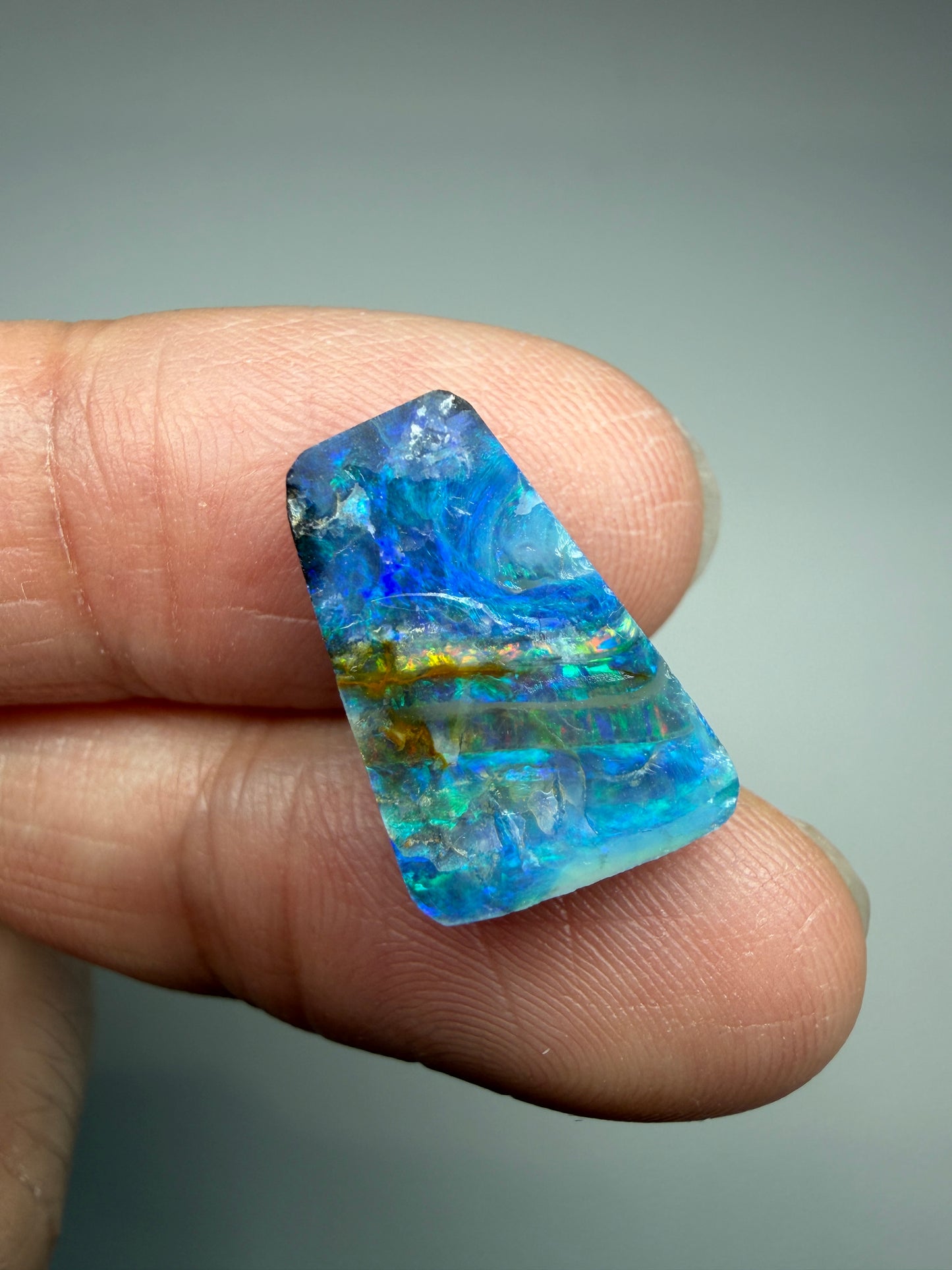 Boulder Opal Natural Single Split. 6.00 Carats