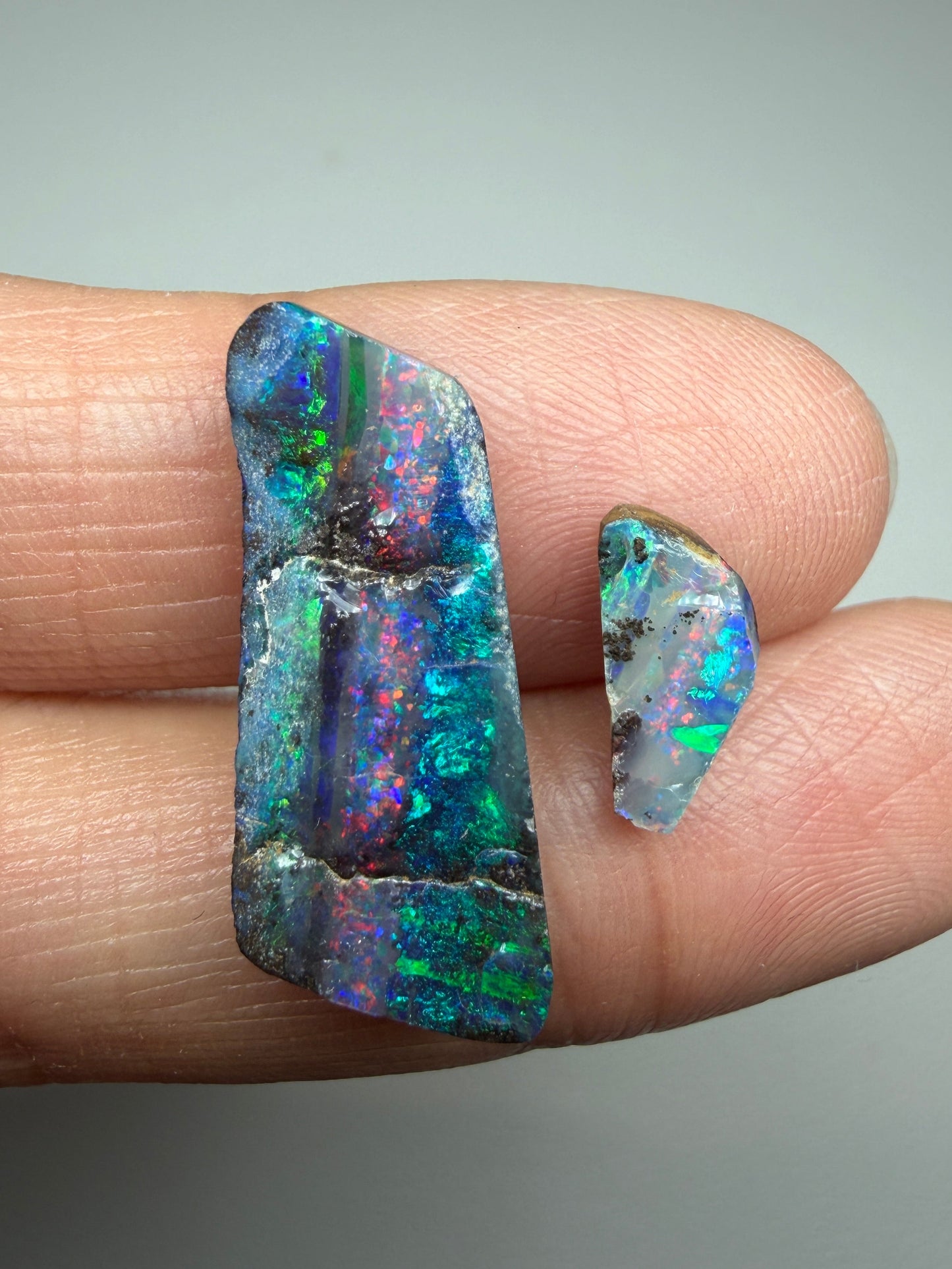 Boulder Opal Natural Single Split. 8.75 Carats