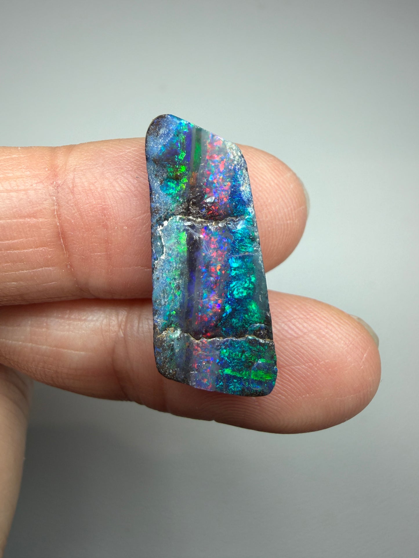Boulder Opal Natural Single Split. 8.75 Carats