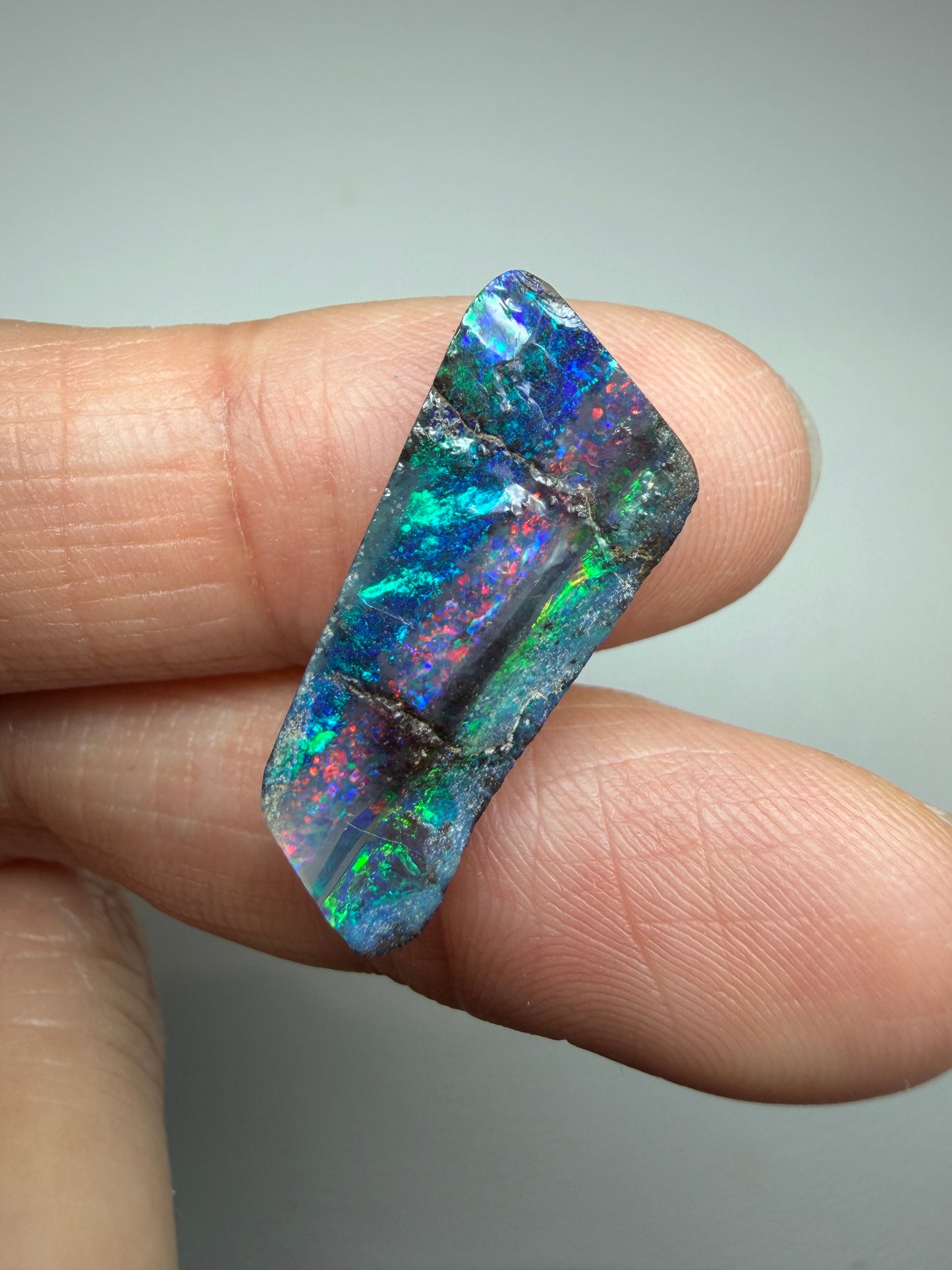 Boulder Opal Natural Single Split. 8.75 Carats