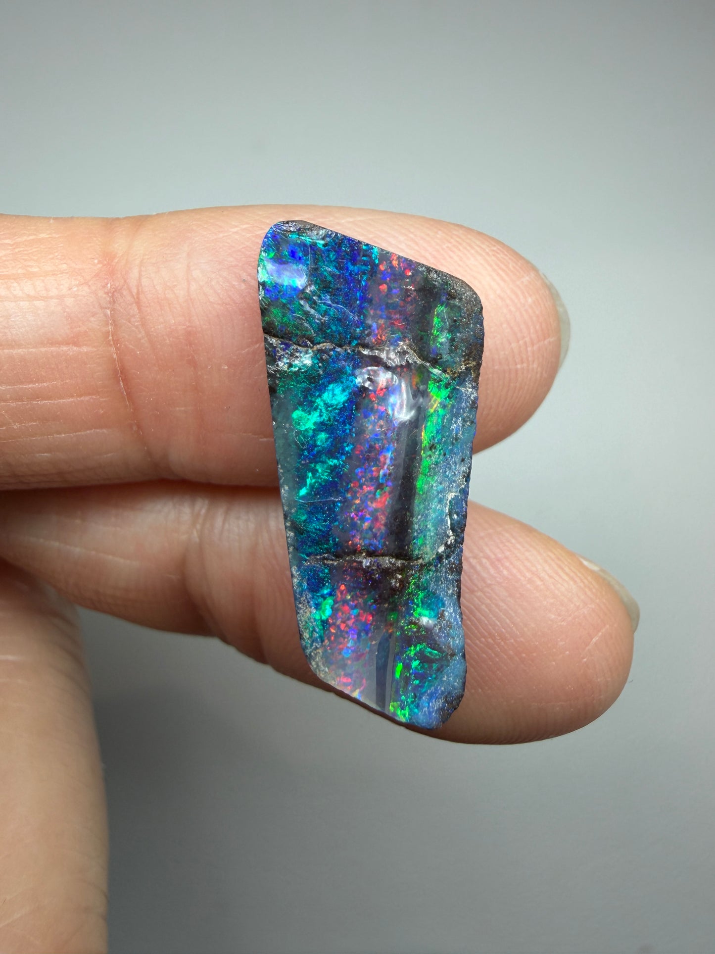 Boulder Opal Natural Single Split. 8.75 Carats